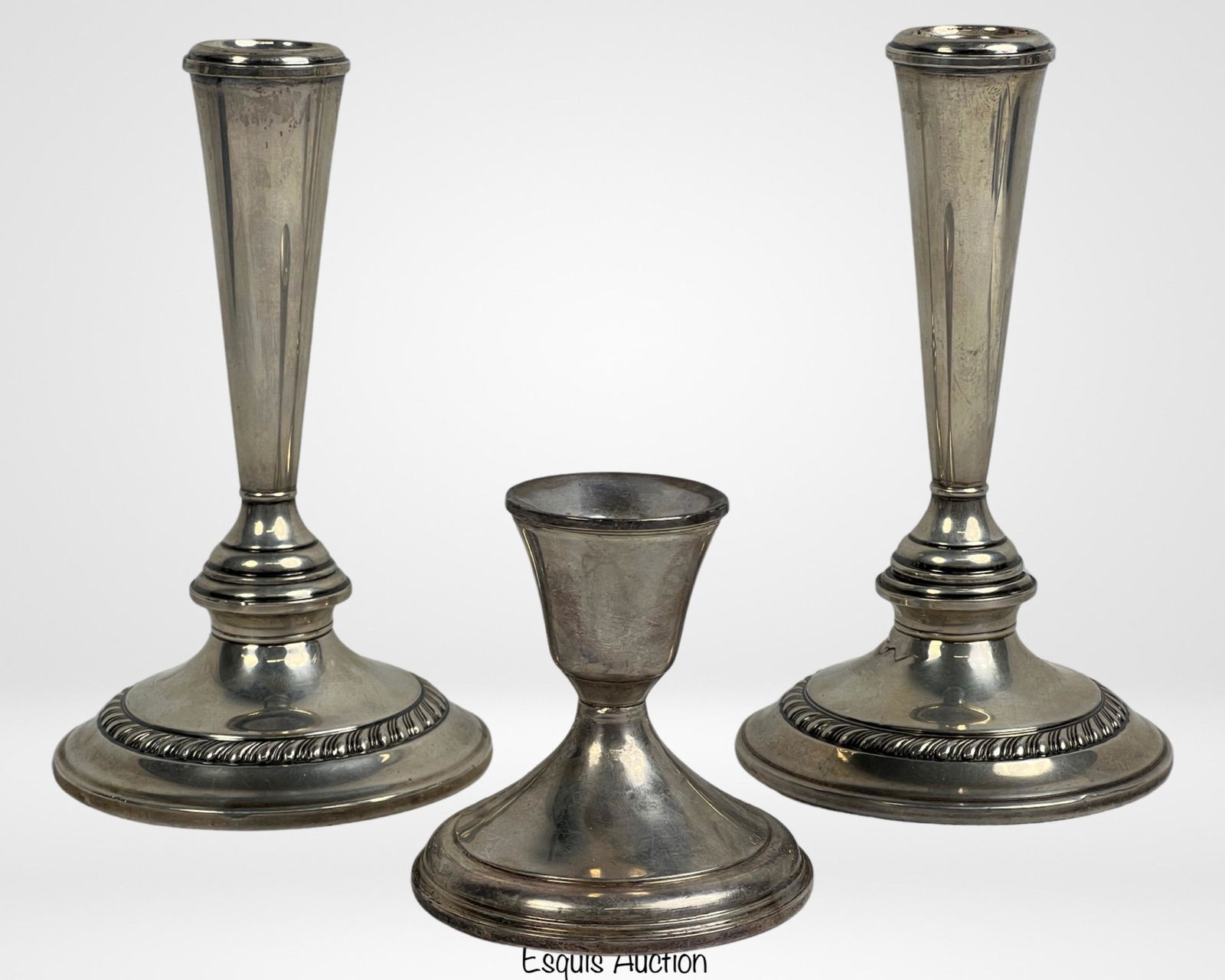 Vintage Alvin & B-I Sterling Silver Candlesticks (1 of 4)