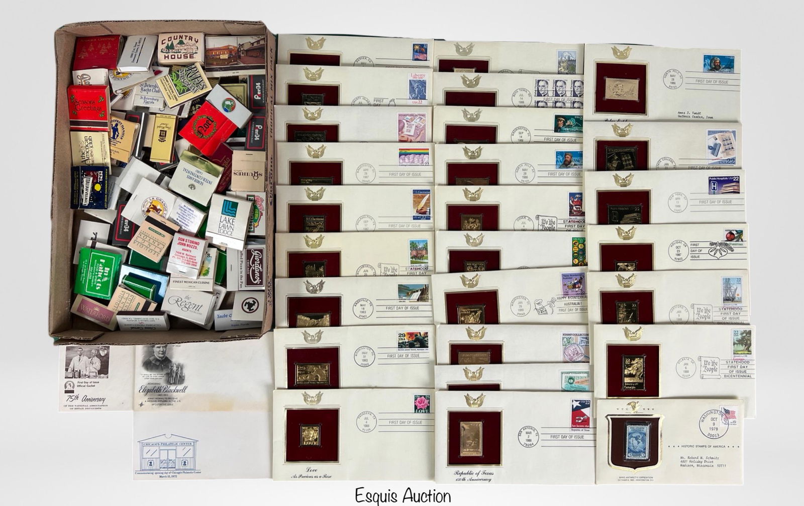 Golden Replica Stamps First Day Covers & Match Col (1 of 4)