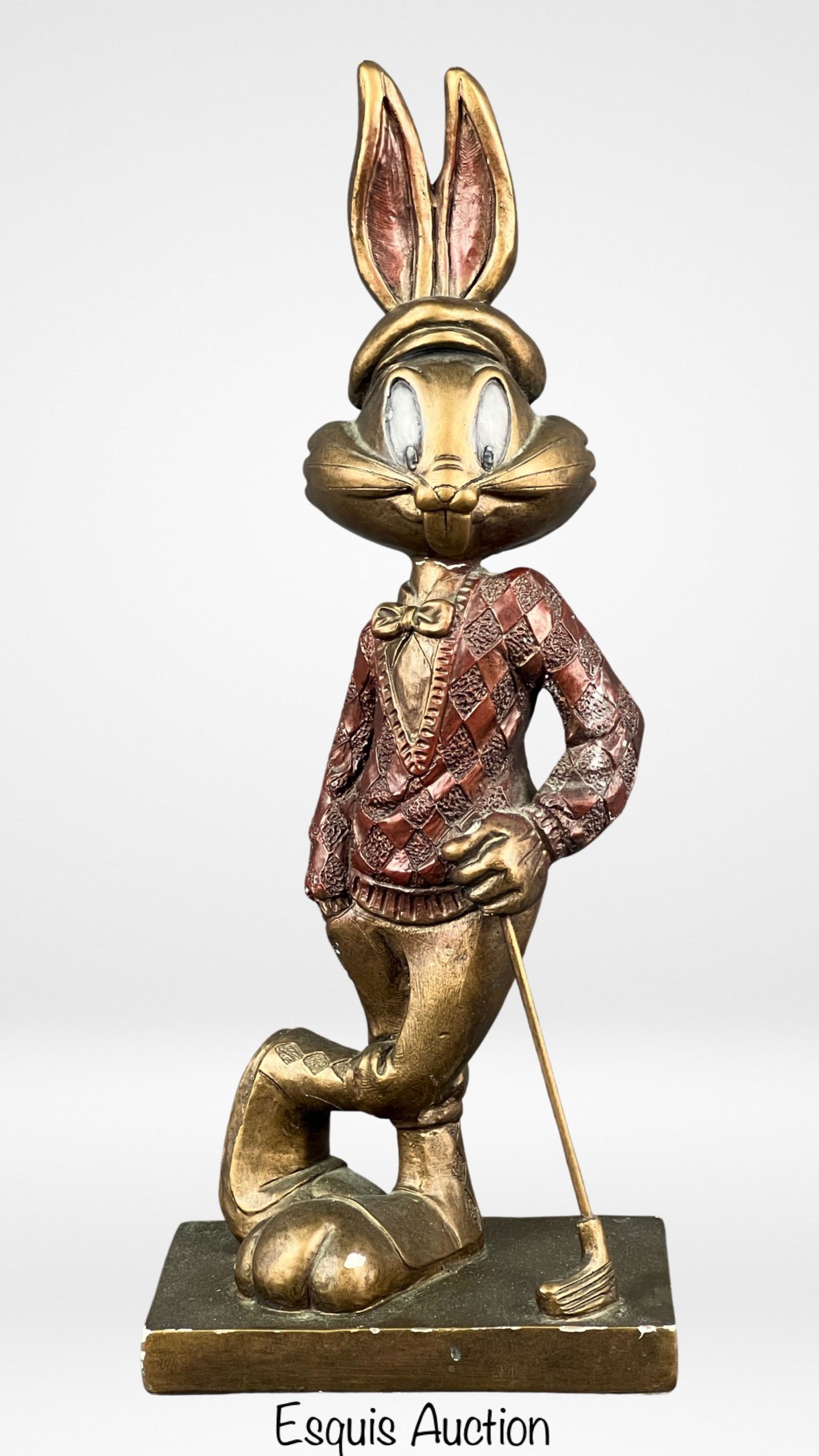 Bugs Bunny Golfer Looney Tunes Austin Sculpture (1 of 5)