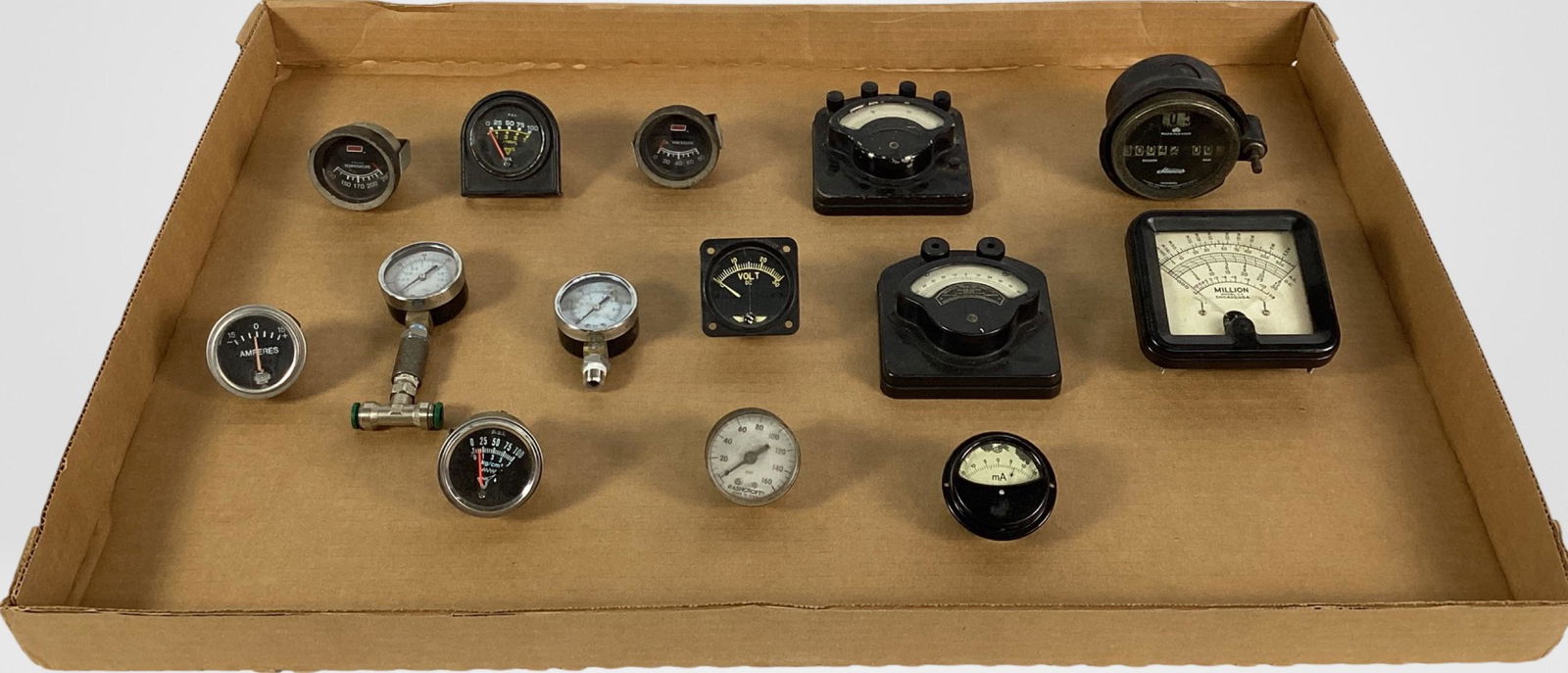 Lot of Vintage Early Mechanical Meters and Gauges (1 of 4)