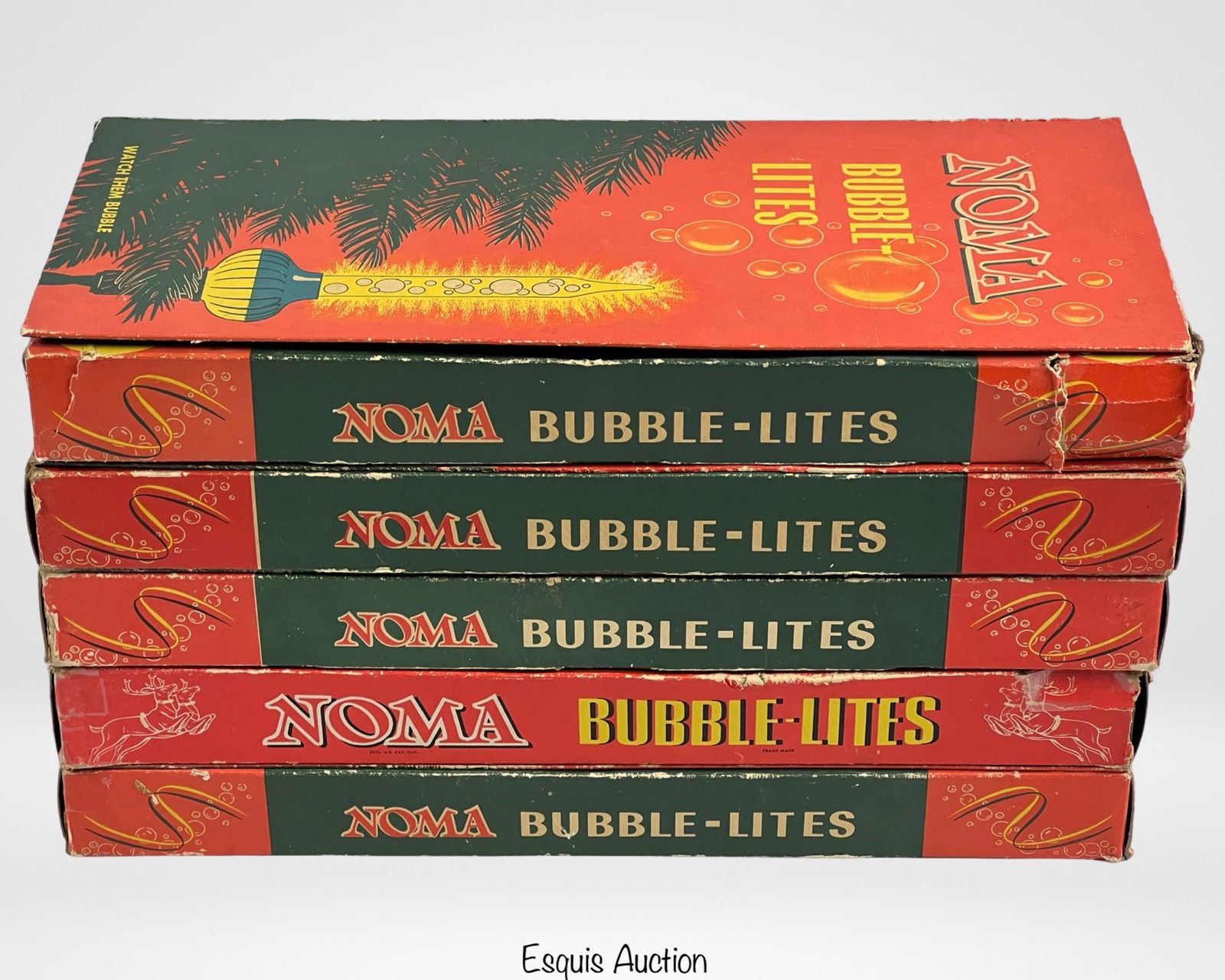Five Sets of Vintage Noma Bubble Christmas Lights (1 of 7)
