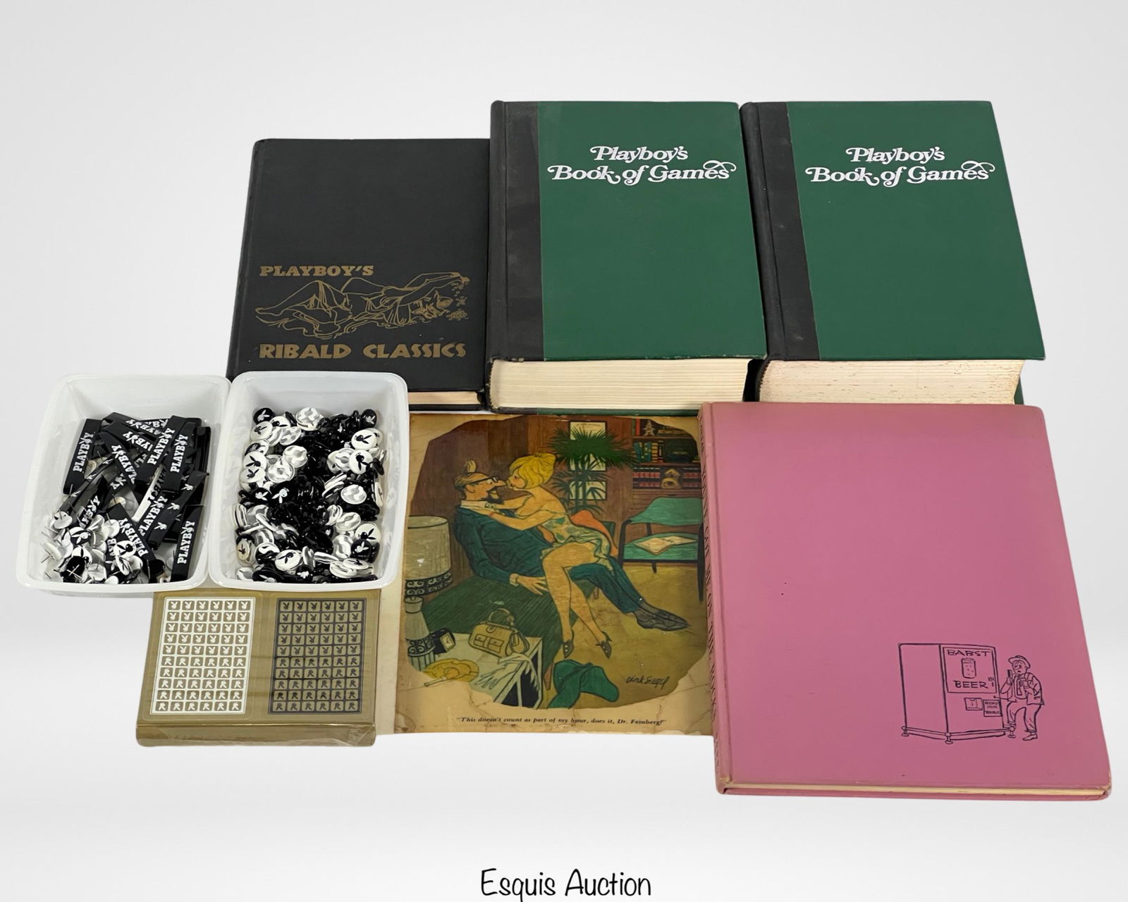Playboy Collectibles- Books, Hair Pins, Button Cov (1 of 6)