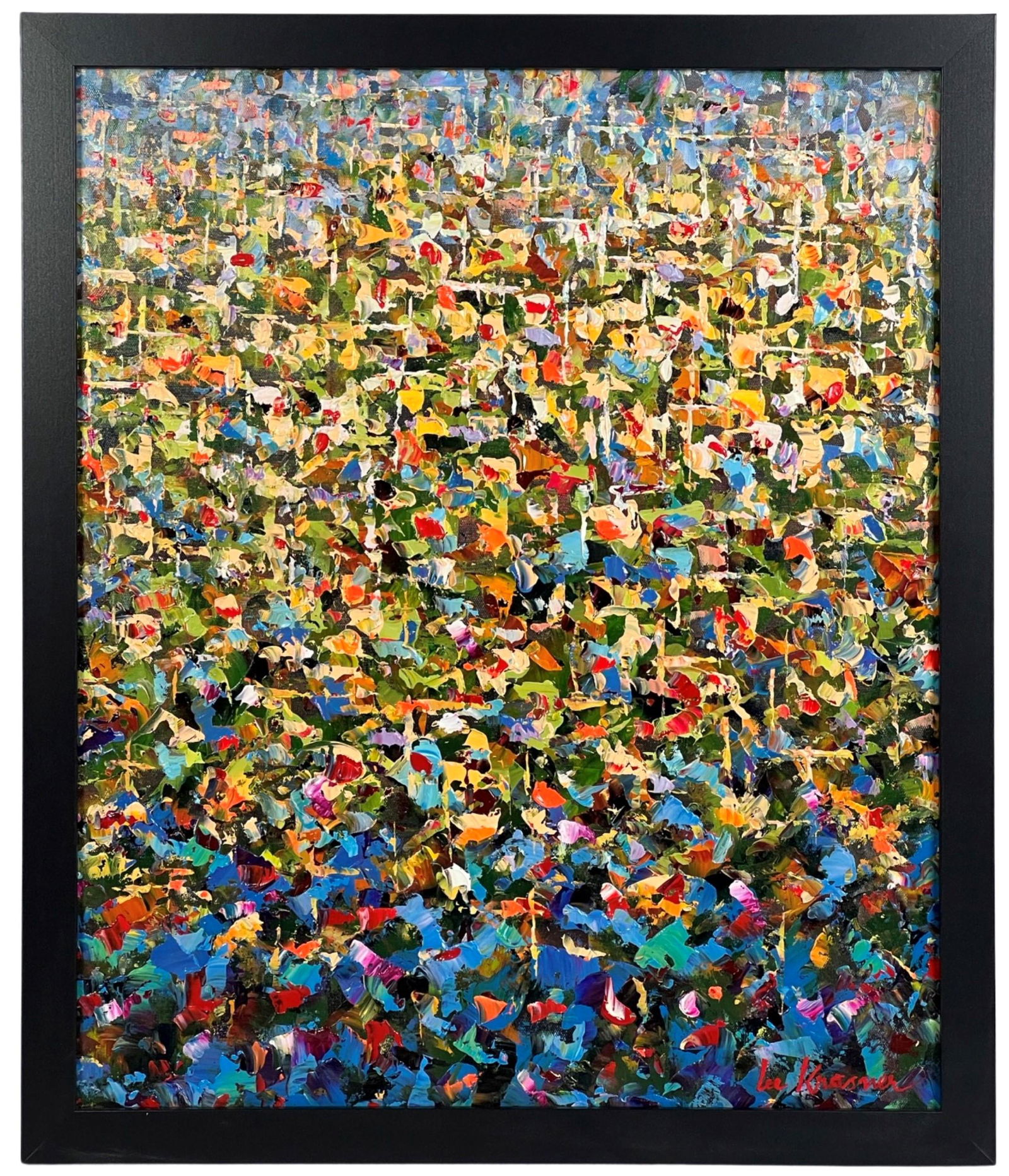 Abstract Oil Painting in manner of Lee Krasner (1 of 3)