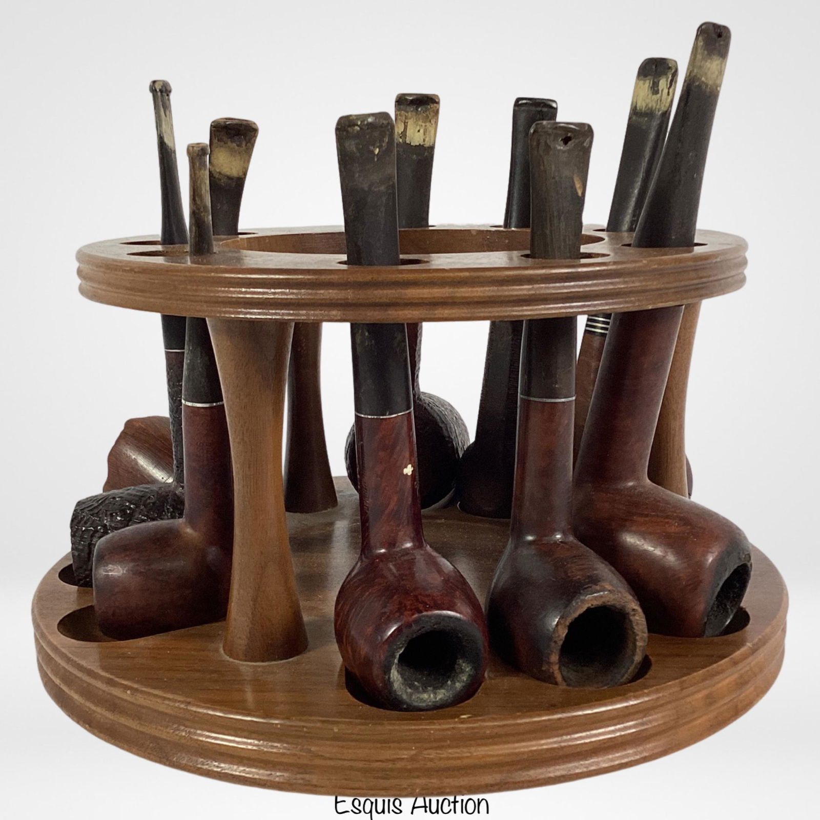 Vintage Tobacco Smoking Pipes on Stand (1 of 4)