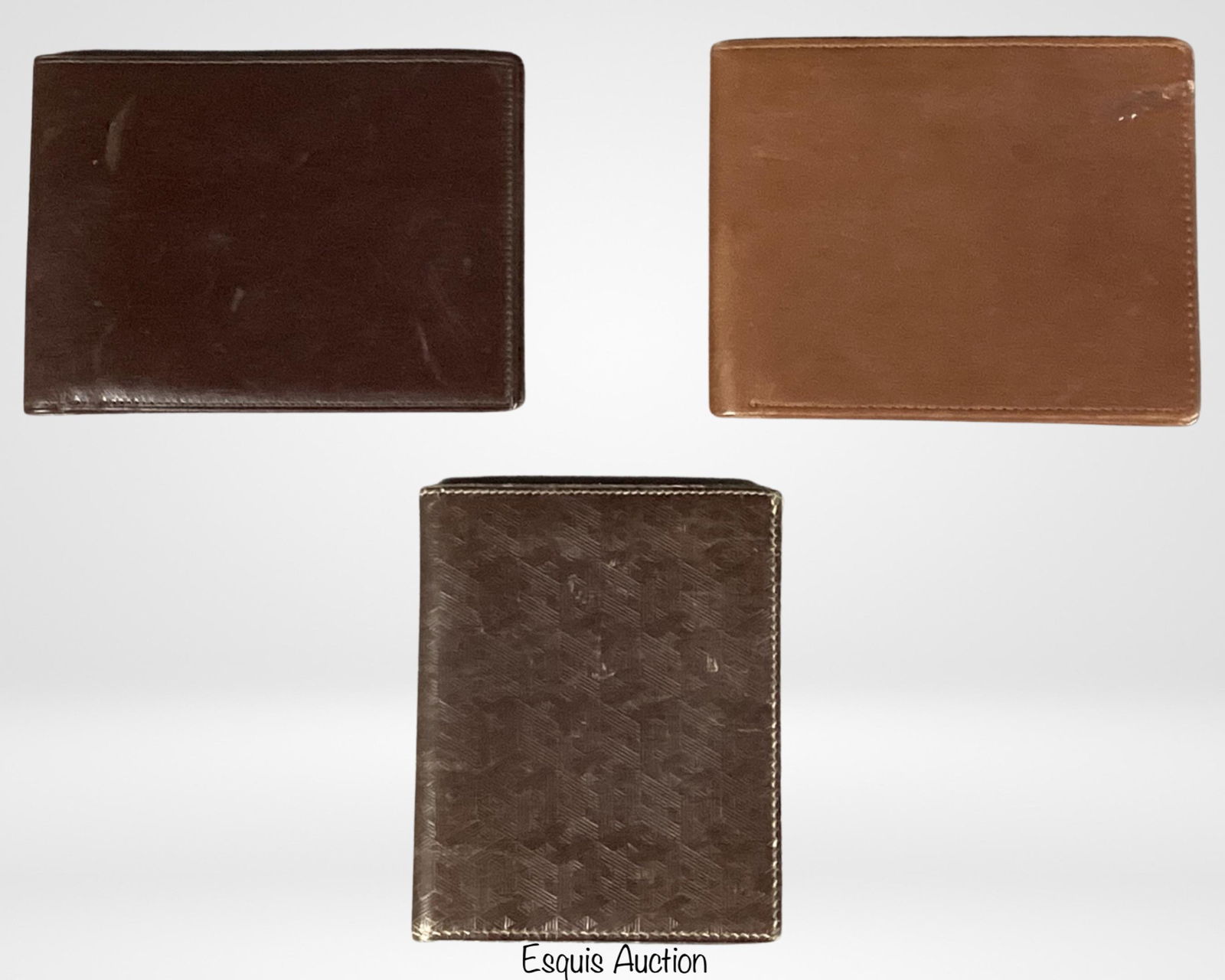 3 Vintage Men's Wallets- Hermes, Lord & Taylor & N (1 of 3)