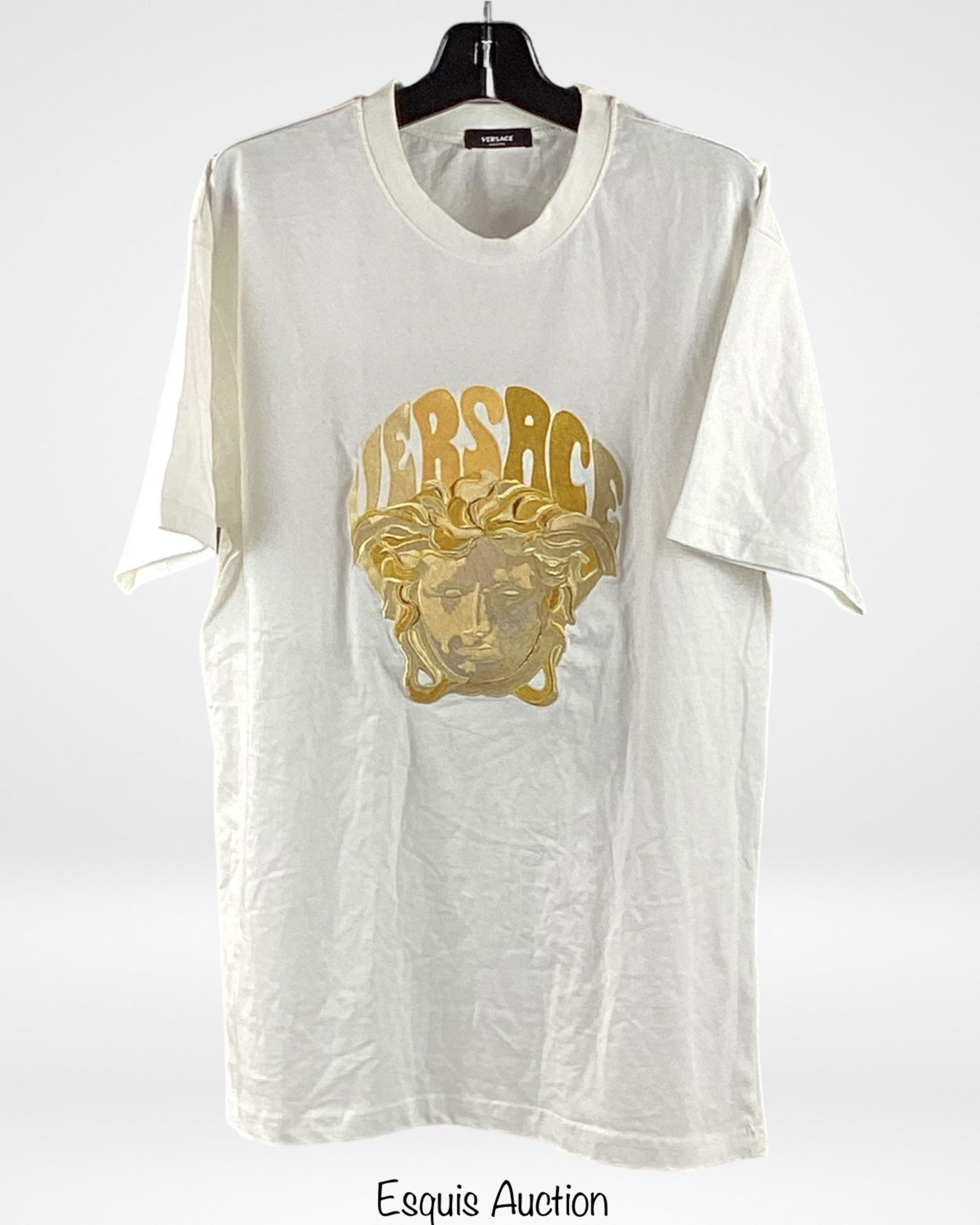 Versace White T-Shirt w/ Medusa Embroidery (1 of 4)