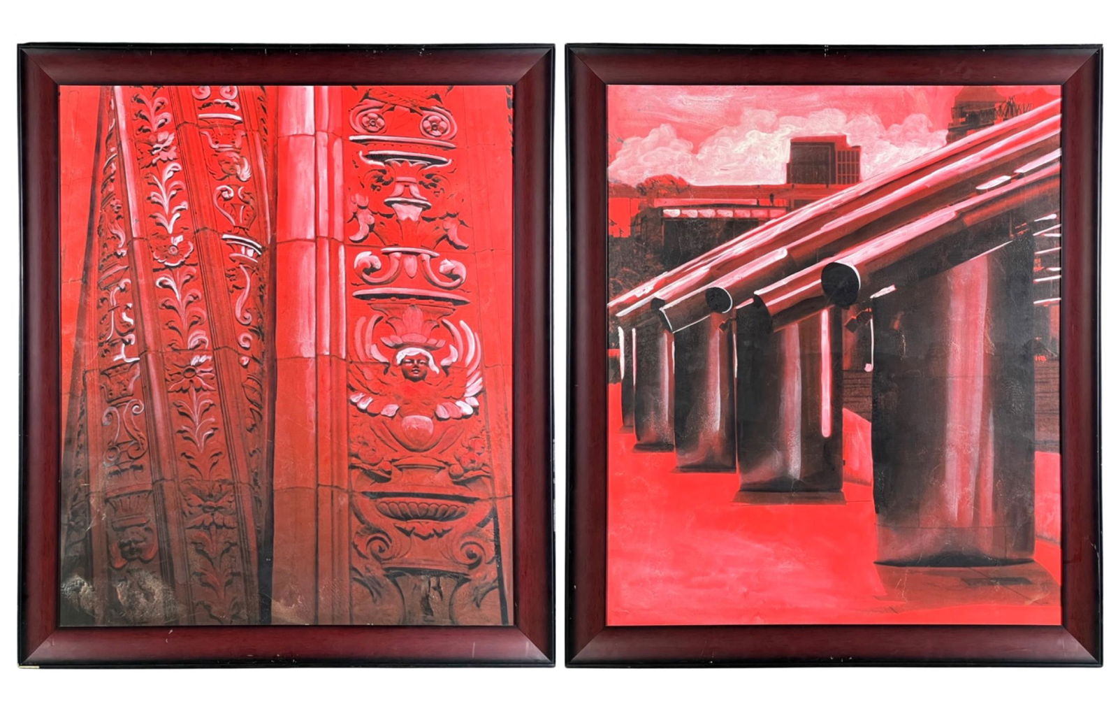 Two Large Abstract Expressionist Oil Paintings (1 of 4)