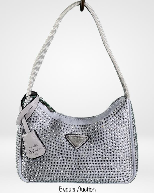 Prada White Crystal Re-Edition 2005 Bag/ Purse (1 of 4)