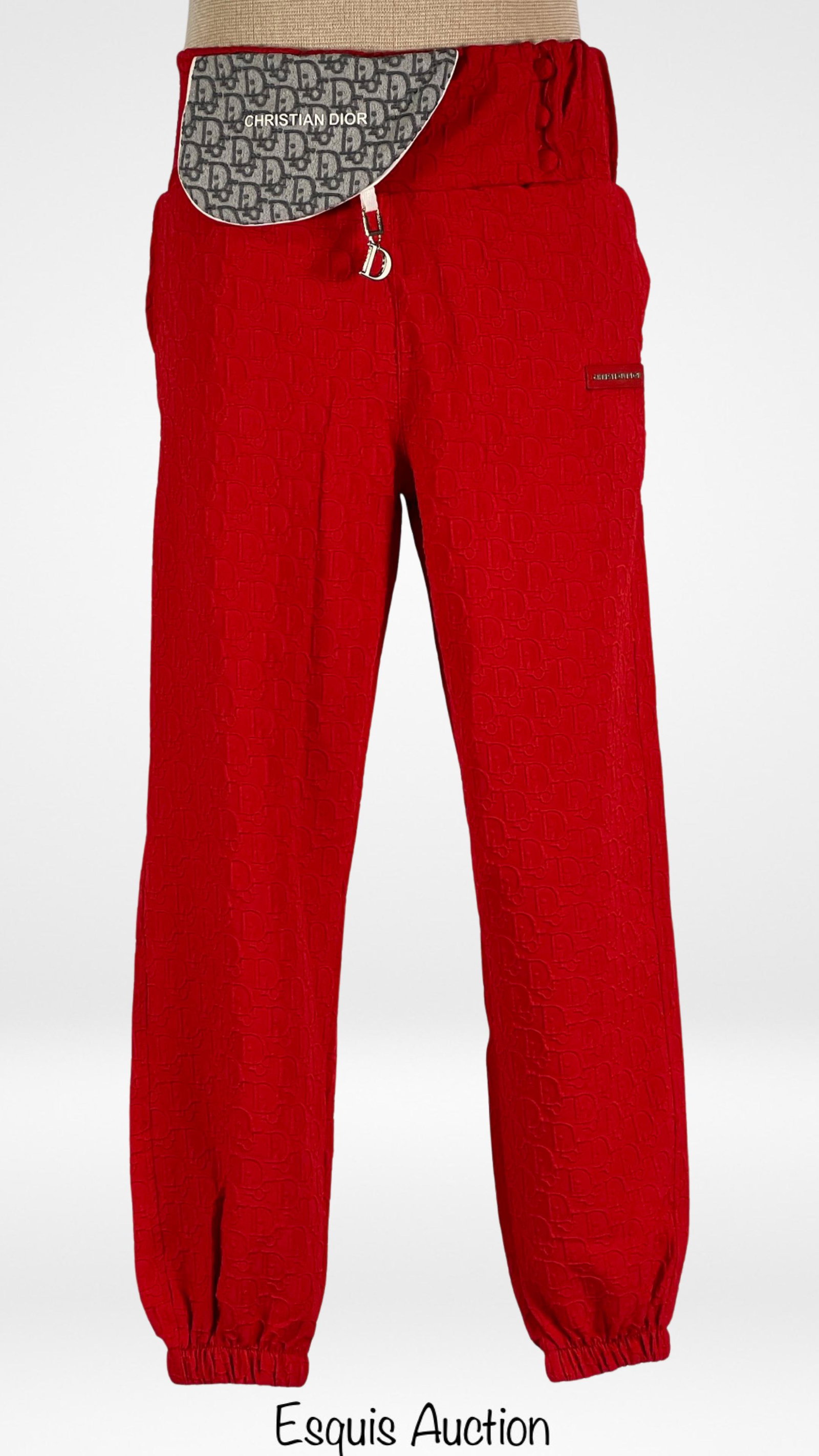 Christian Dior Relaxed Fit Red Pants Sz. M (1 of 4)