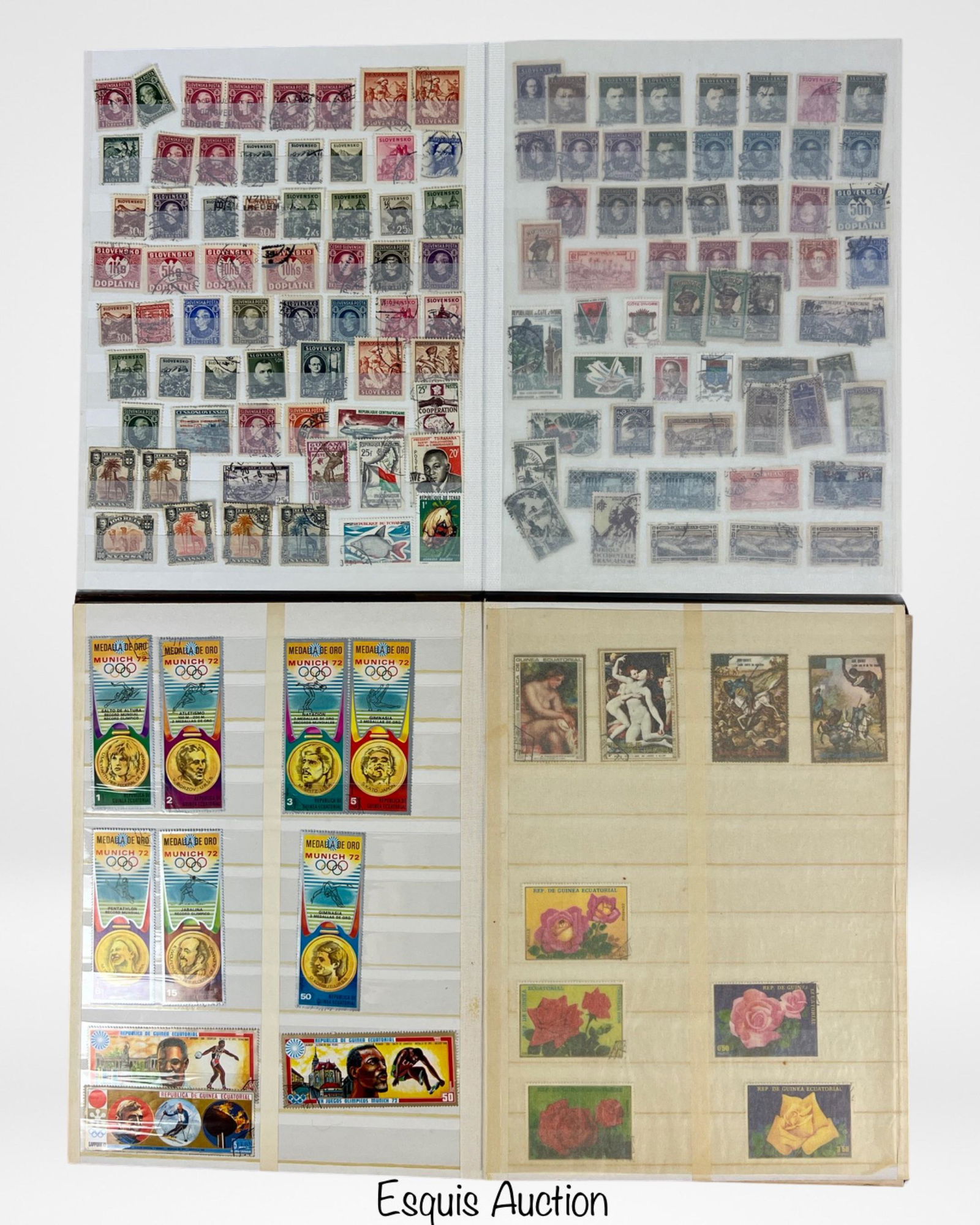 Two Postal Stamp Albums fileld with World Stamps (1 of 8)