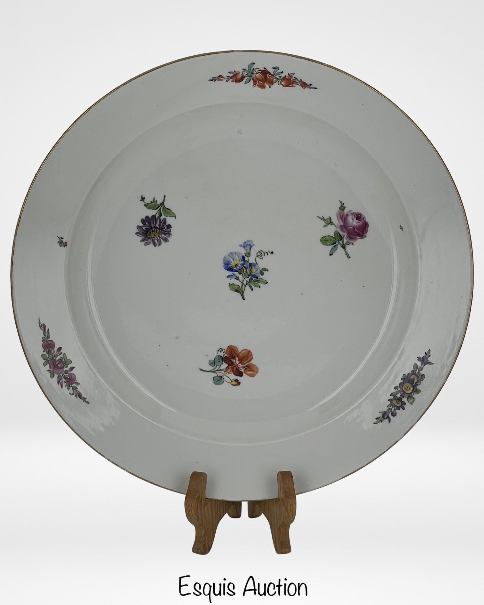 Meissen- Marcolini Period Large Serving Plate (1 of 2)
