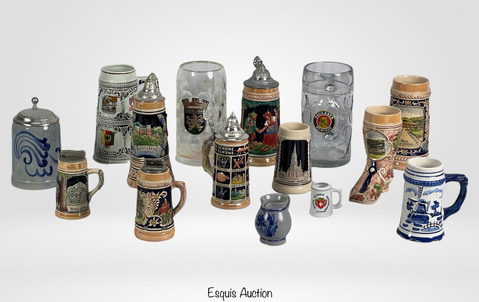 Assortment of Vintage Beer Steins & Mugs (1 of 5)
