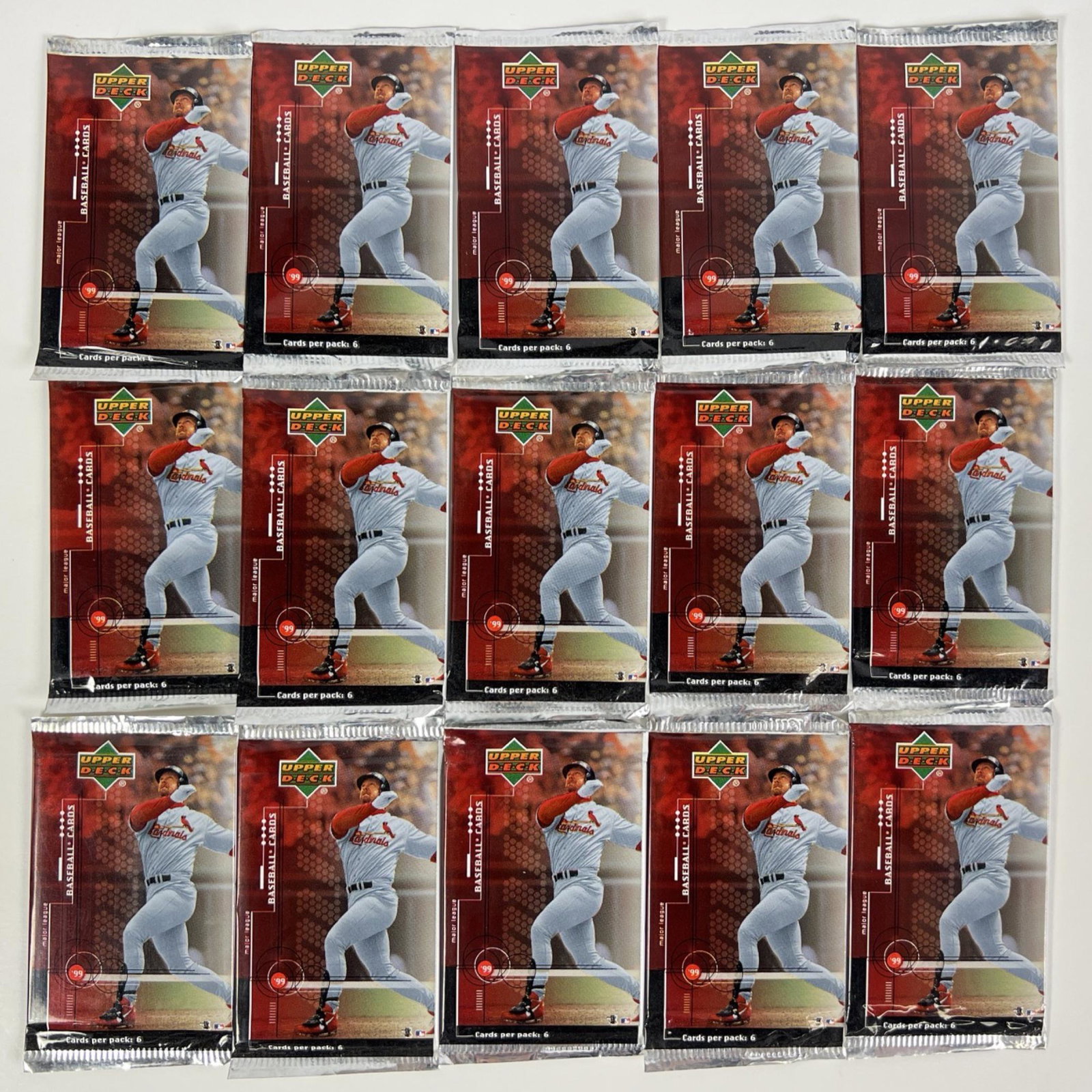 15 Sealed 1999 McDonalds Upper Deck Card Packs (1 of 2)