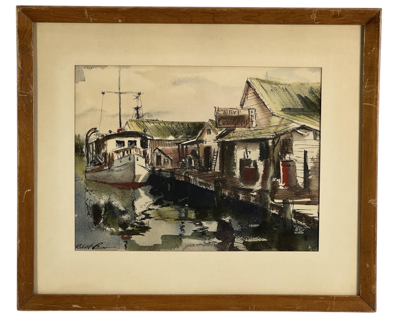 Robert Chase- Fisherman's Boat Watercolor Painting (1 of 3)