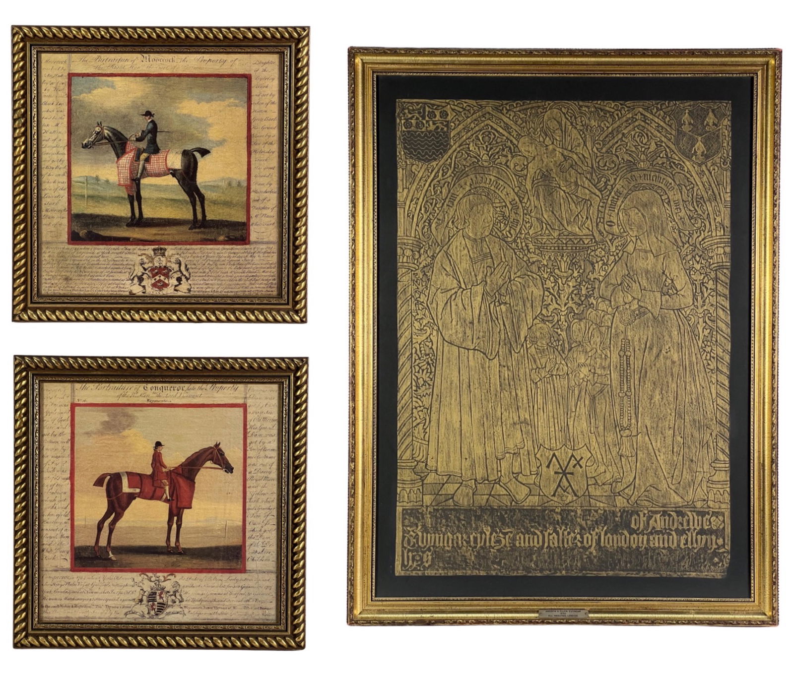 Medieval Brass Rubbing & Equestrian Horse Riders P (1 of 9)