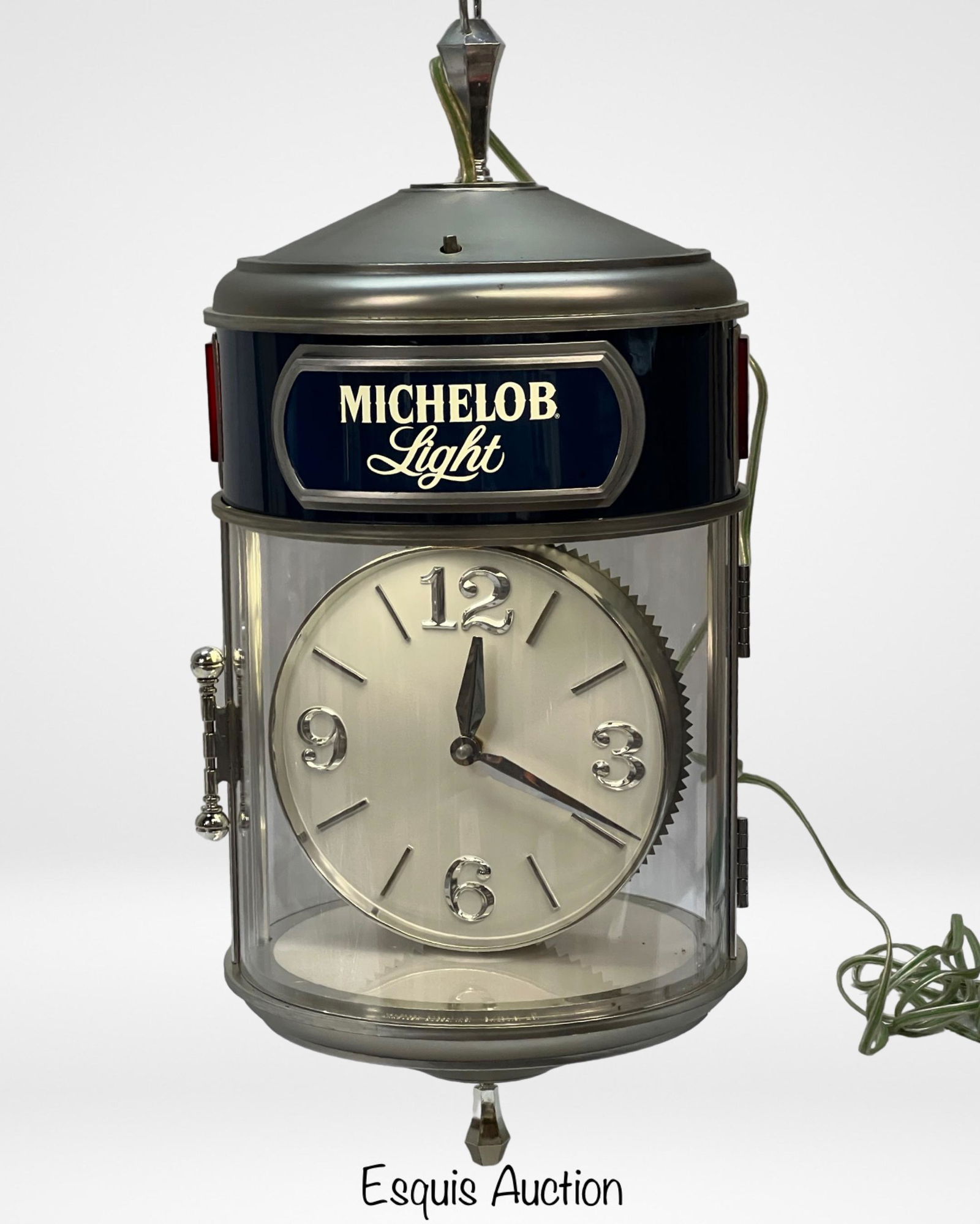 Michelob Light Beer Rotating Clok/ Light Up Sign (1 of 3)