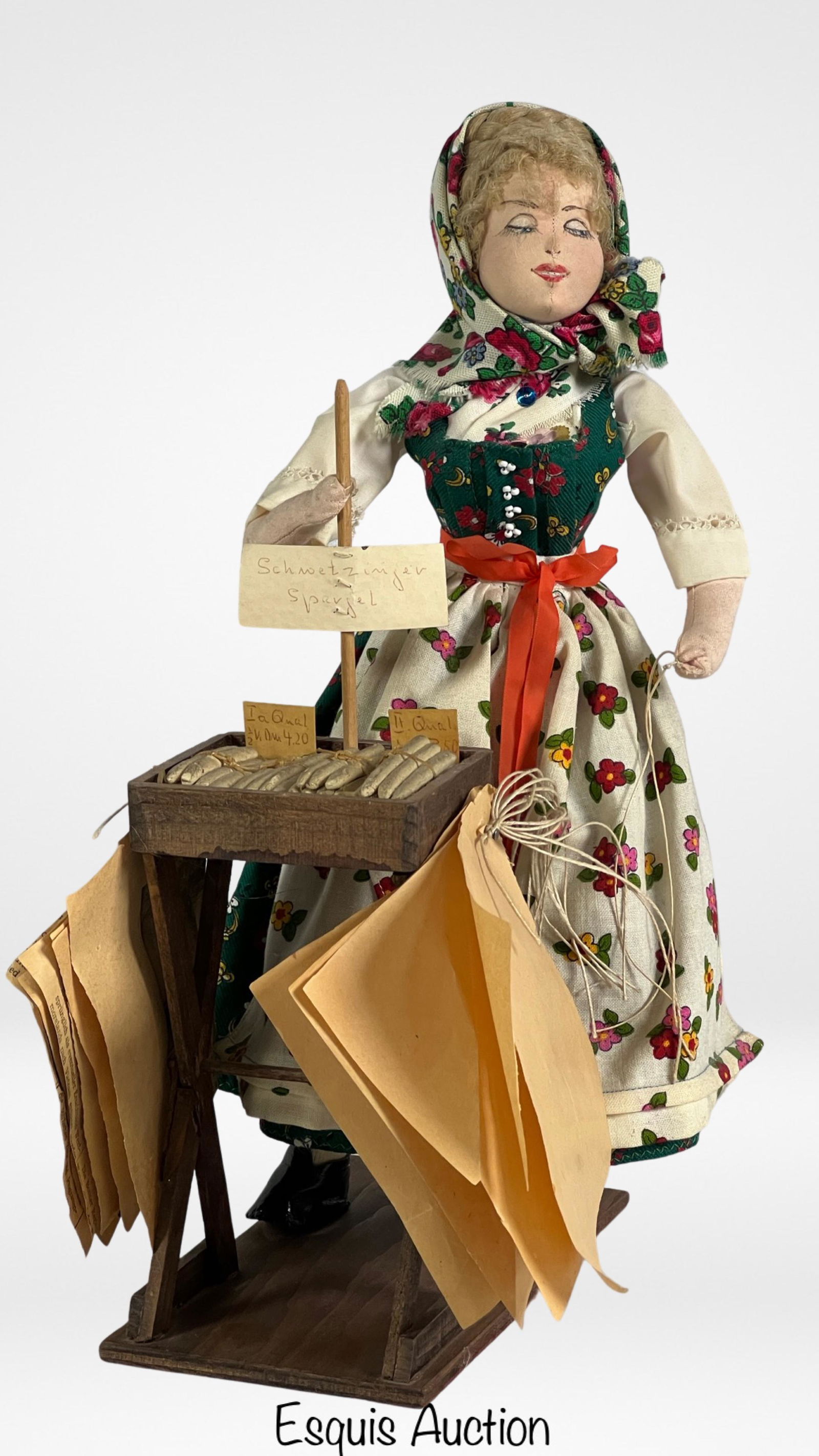 Ilse Ludecke- German "Cigarette Seller" Cloth Doll (1 of 4)