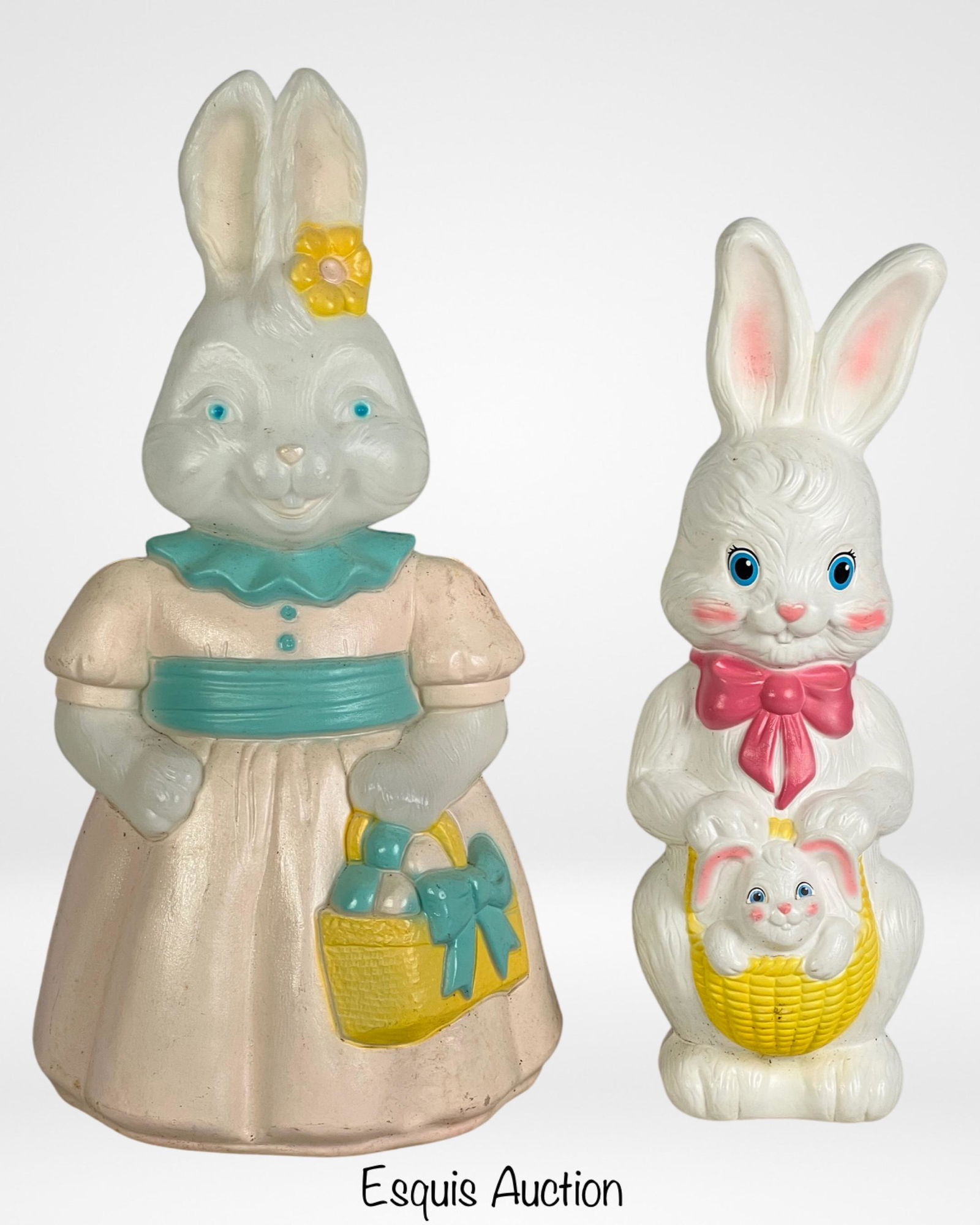 Vintage Easter Bunnies Light Up Blow Molds (1 of 9)