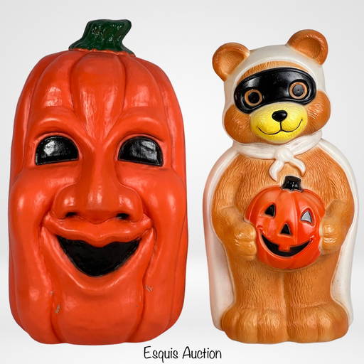 Vintage Halloween Light Up Blow Molds