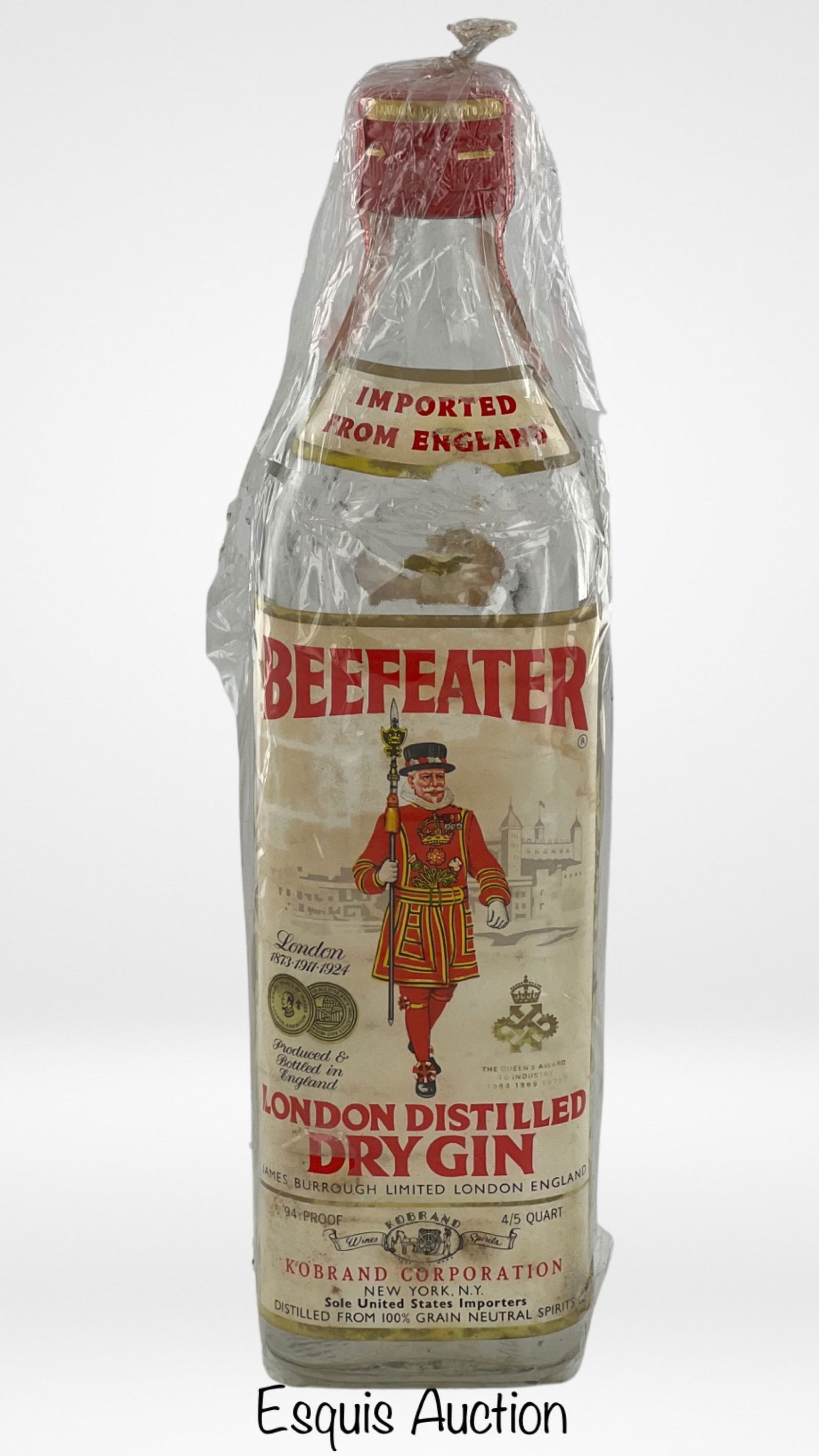 1970's Beefeater London Dry Gin Sealed Bottle (1 of 6)