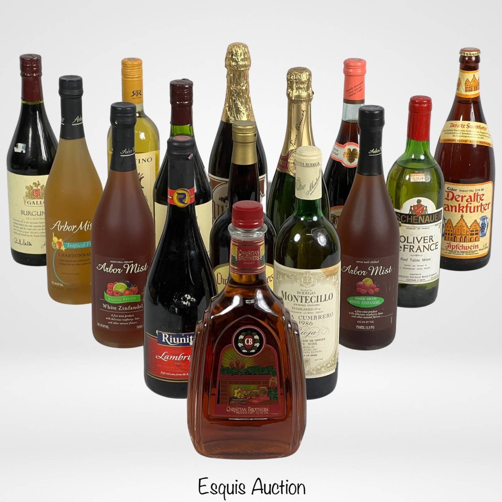 Assortment Of Vintage Sealed Liquor Bottles Auction