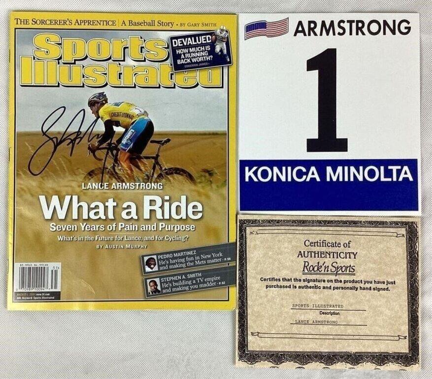 Lance Armstrong Signed Sports Illustrated Magazine (1 of 5)