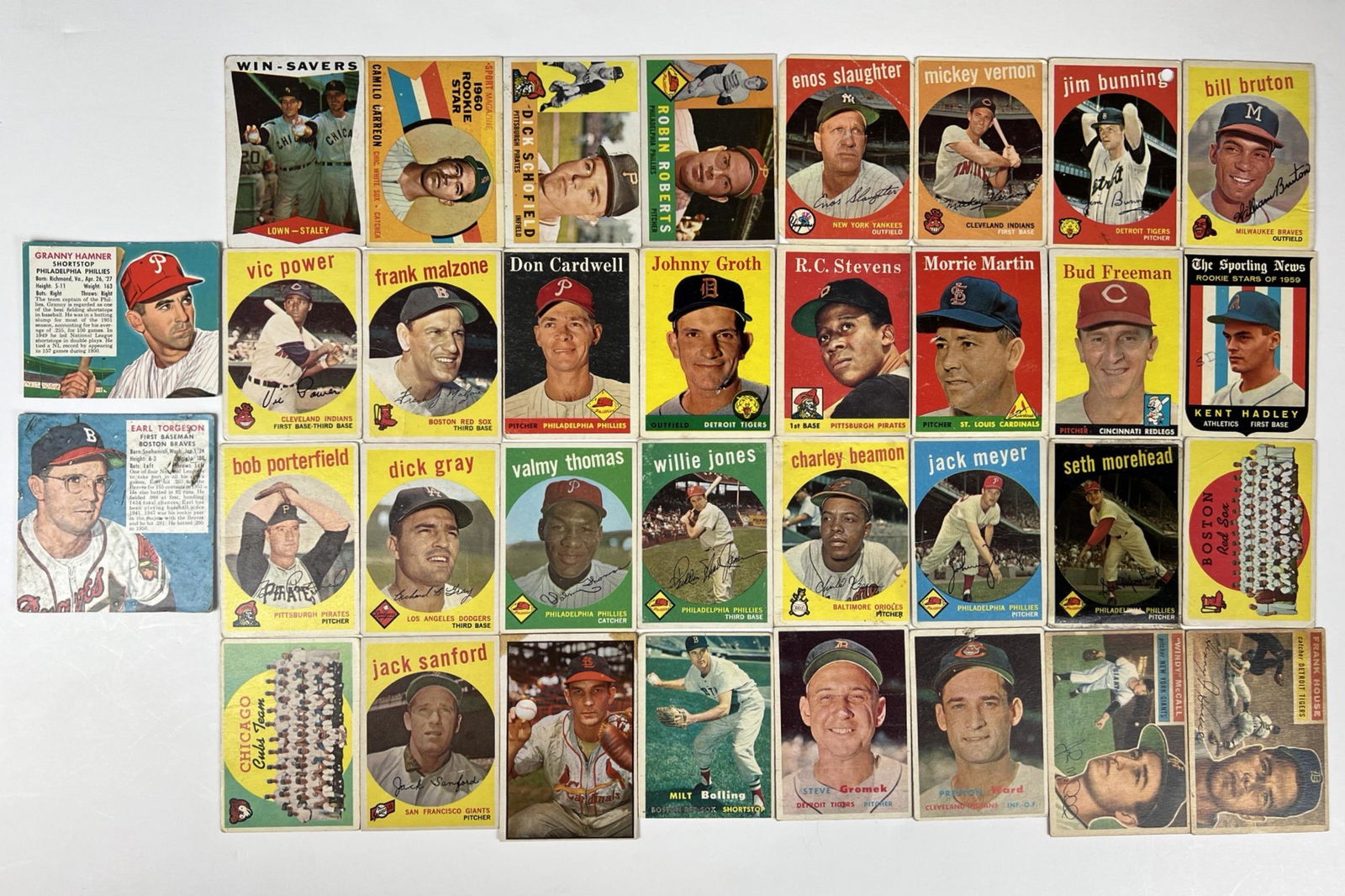 1950's-60's Baseball Cards with Stars (1 of 8)