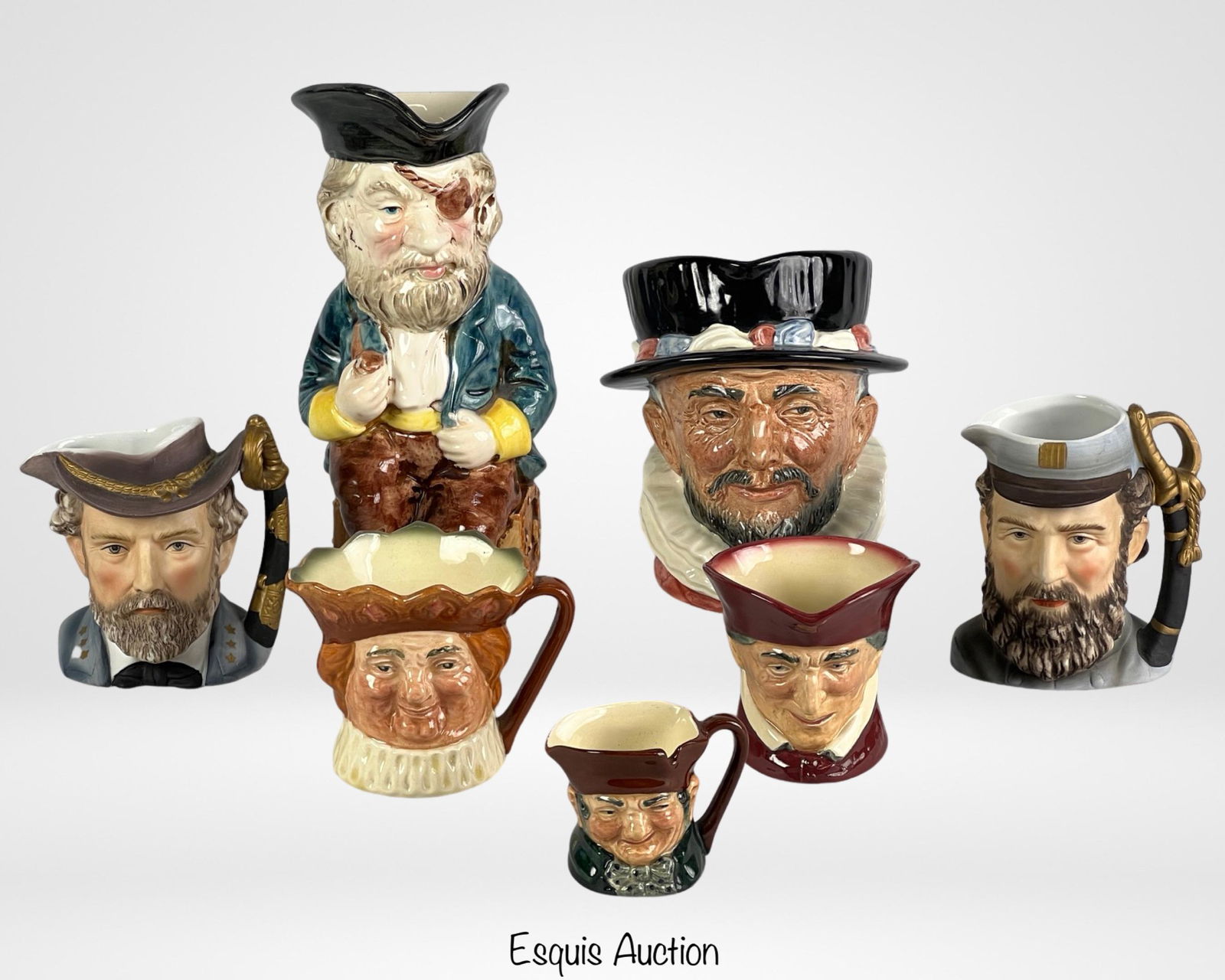 Group of Figural Toby Jugs/ Mugs- Royal Doulton (1 of 10)