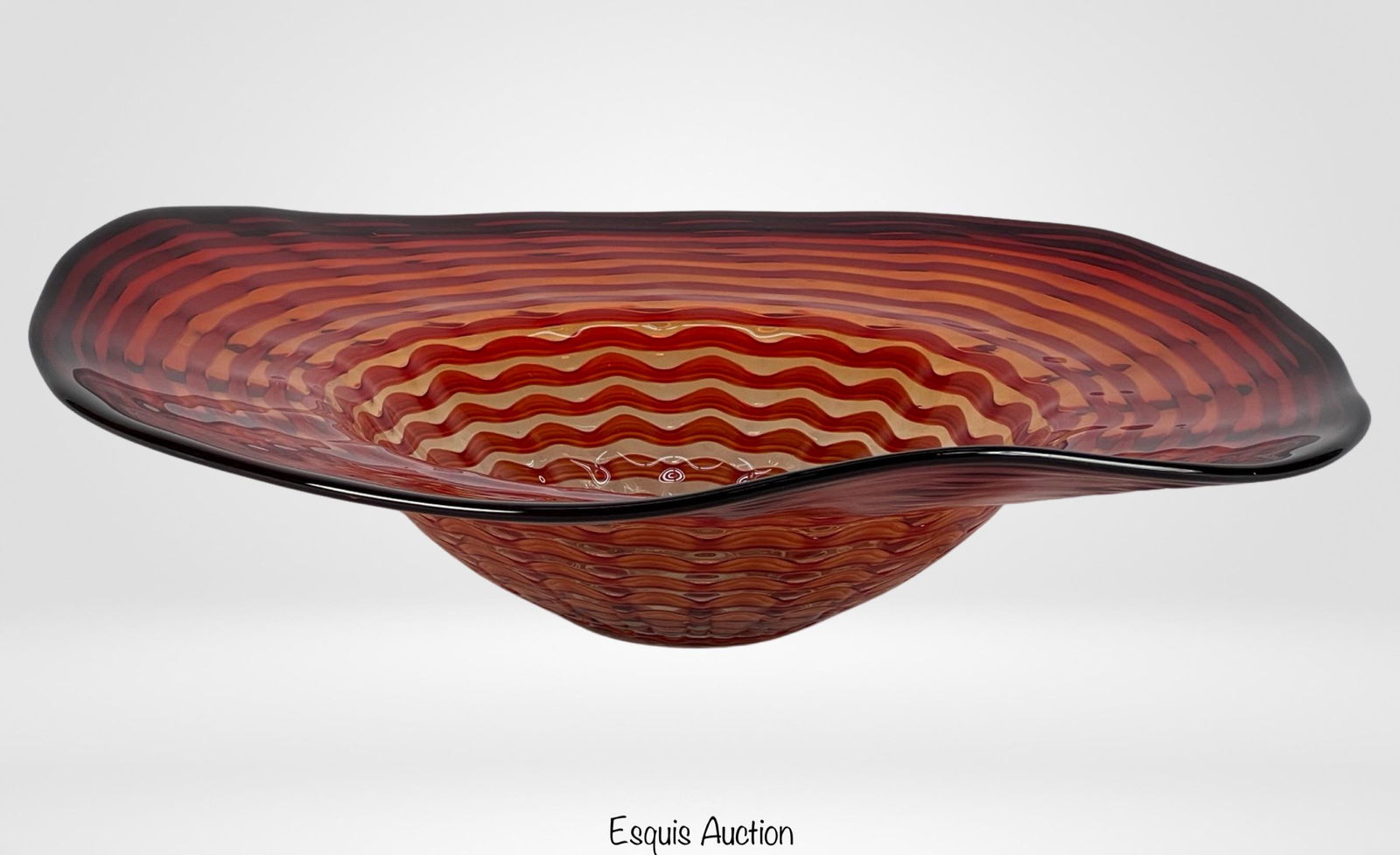 Large 19" Murano Hand Blown Art Glass Centerpiece (1 of 4)