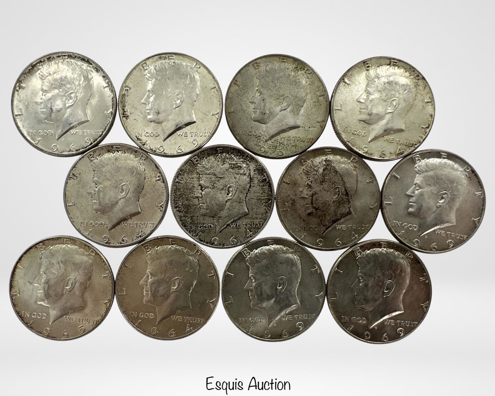 Lot of US Silver Kennedy Half Dollar Coins (1 of 3)