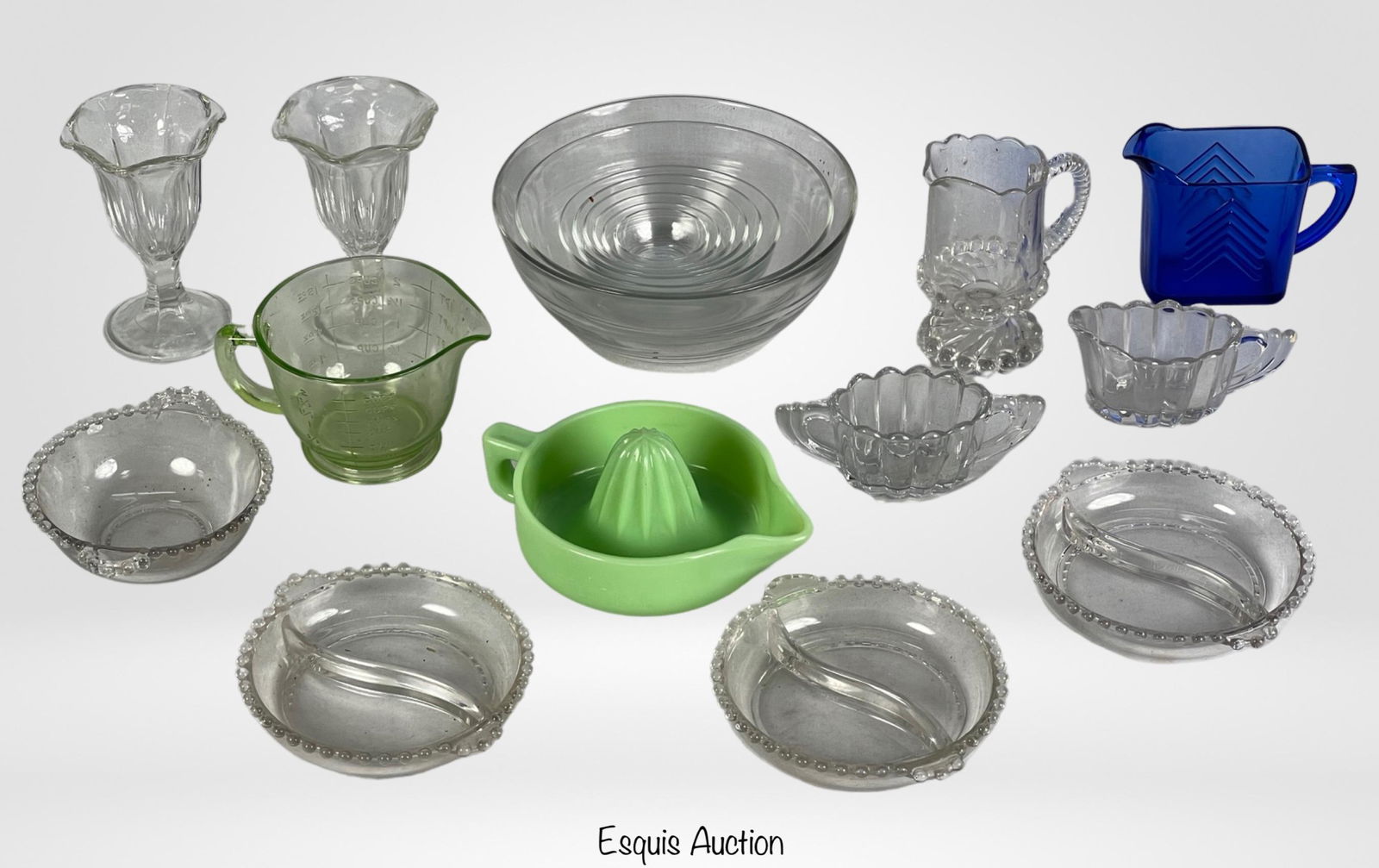 Assortment of Vintage Kitchen Glassware- Uranium l (1 of 10)