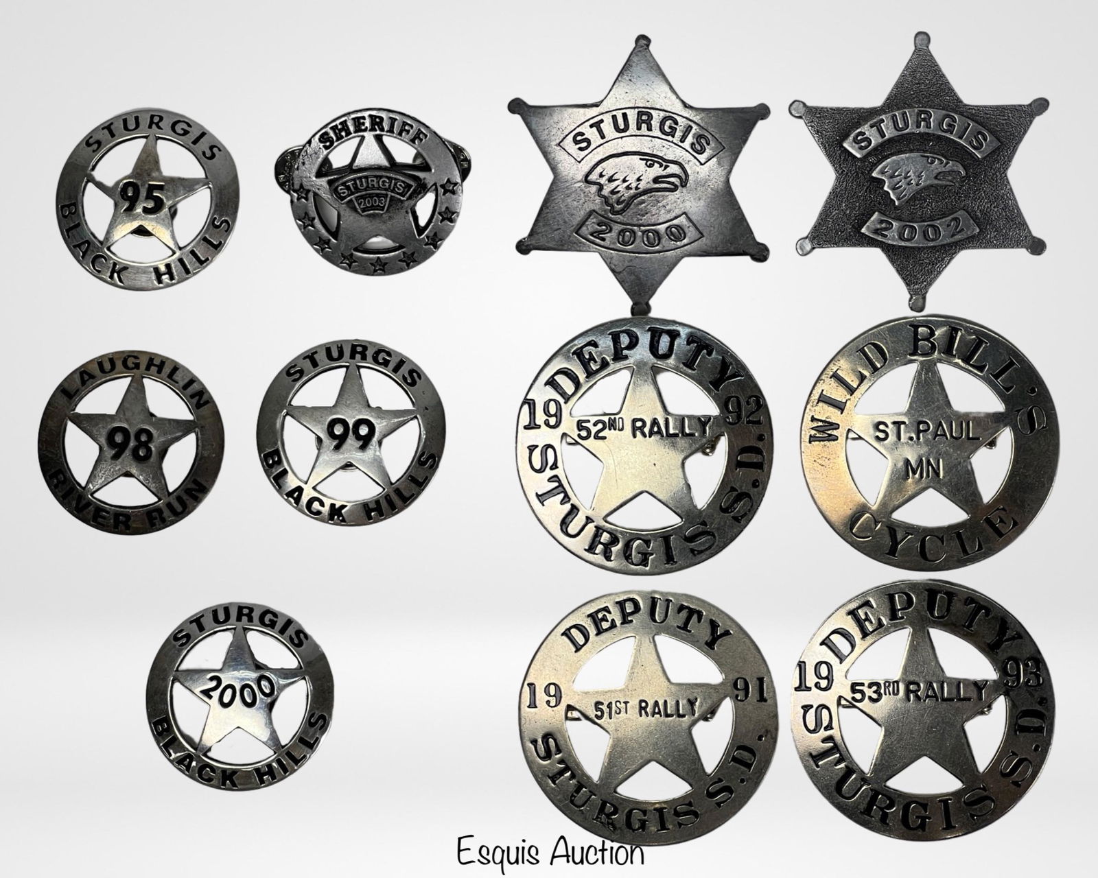 Lot of Vintage Sturgis Motorcycle Rally Badges (1 of 4)