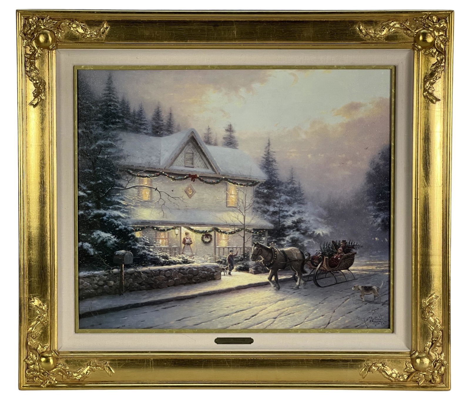 Thomas Kinkade- Victorian Christmas Signed Giclee (1 of 8)