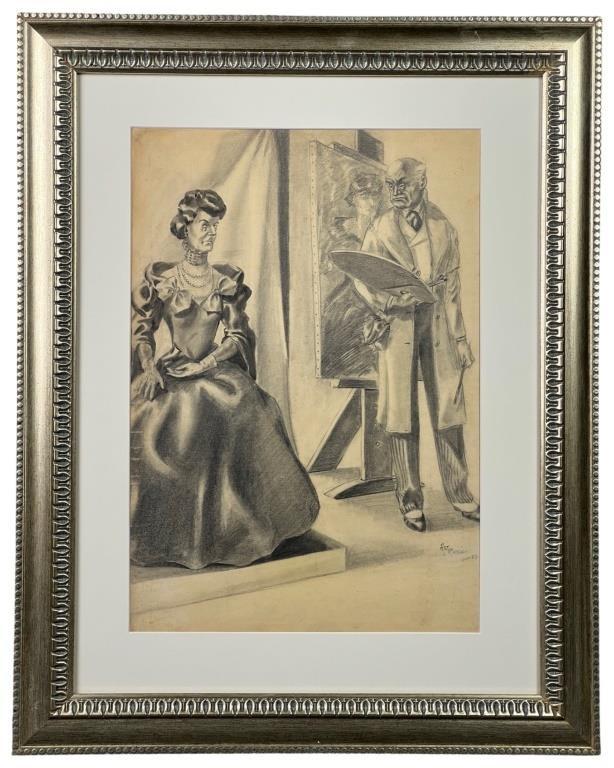 Arthur Ross- Original Illustration Pencil Drawing (1 of 3)