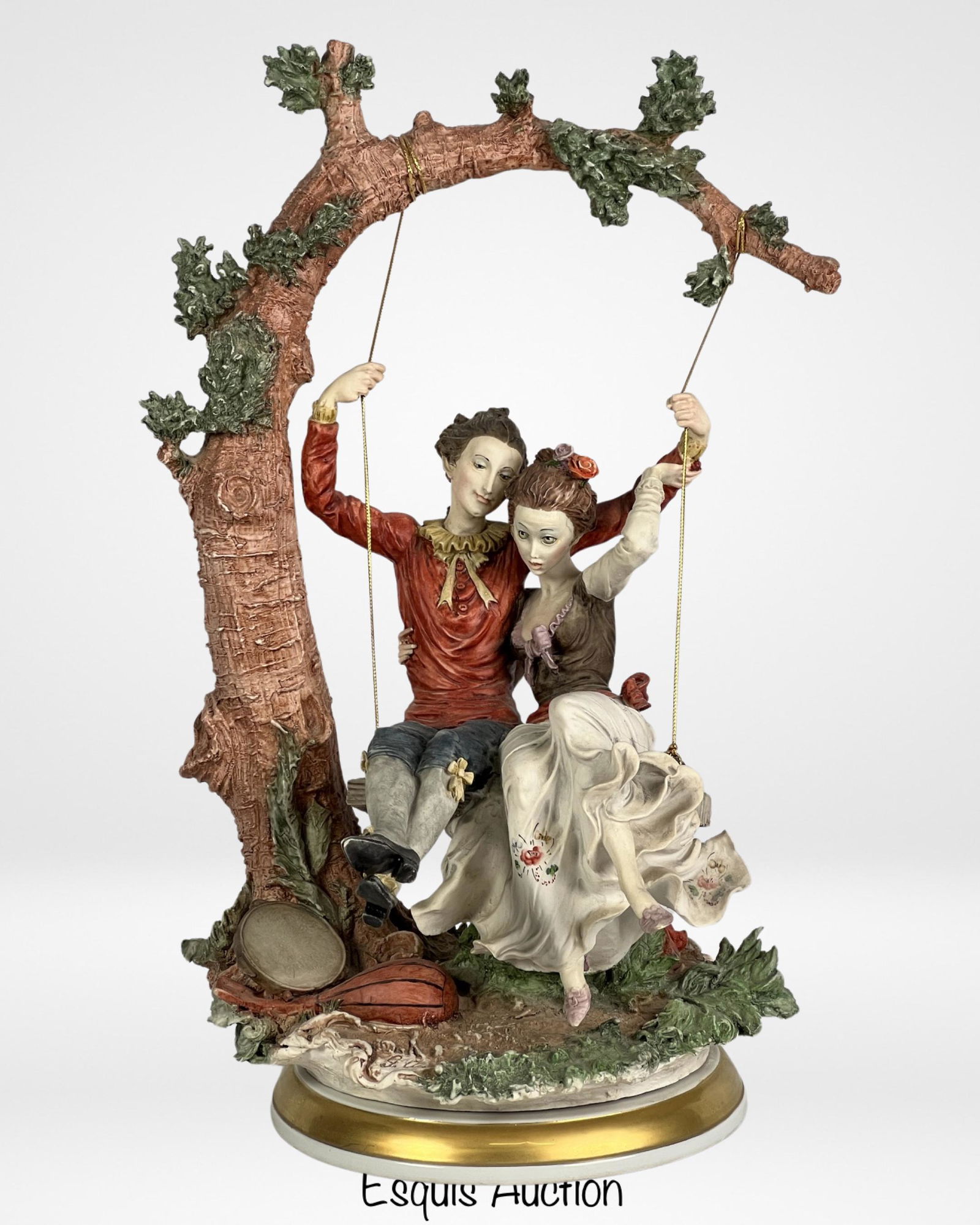 Giuseppe Armani- Young Lovers on Swing Figurine (1 of 8)