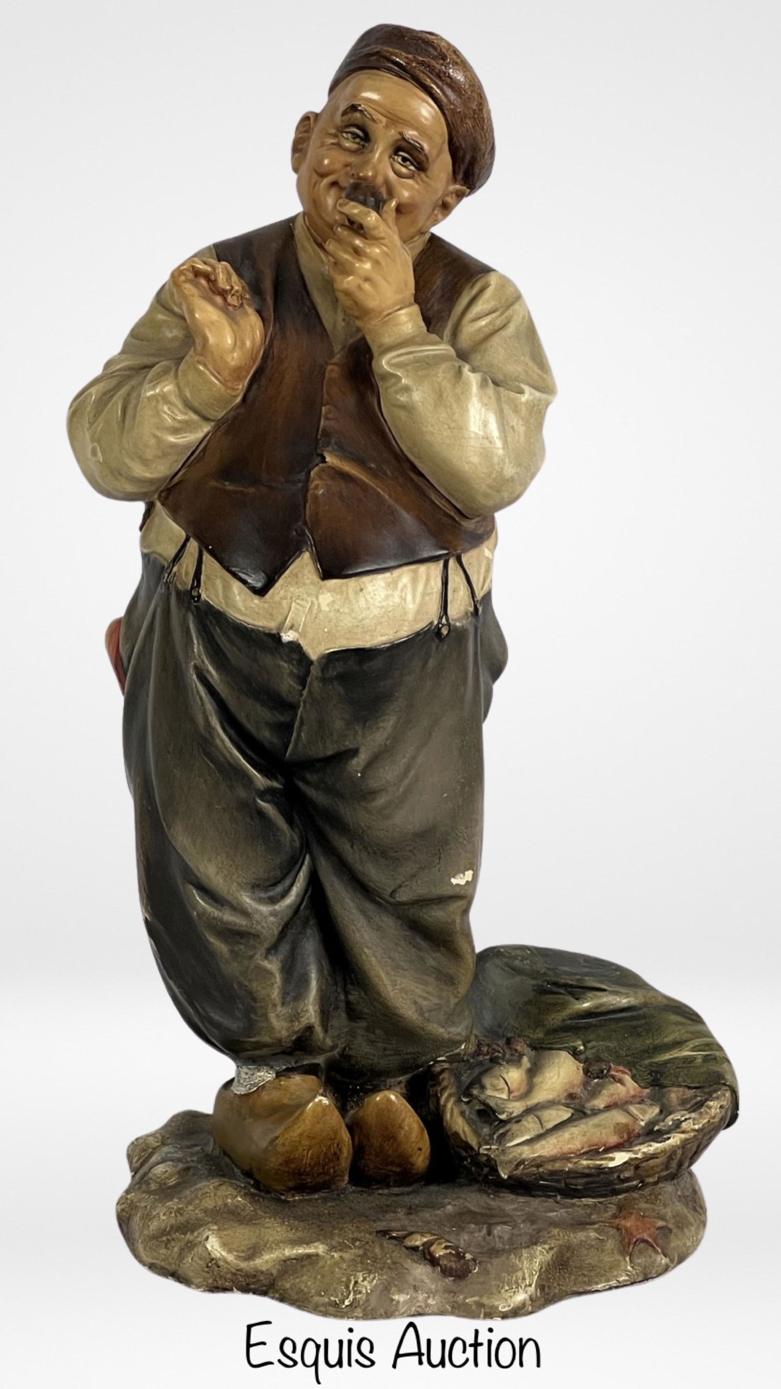 Antonio Borsato- Fisherman with Pipa Figurine (1 of 4)