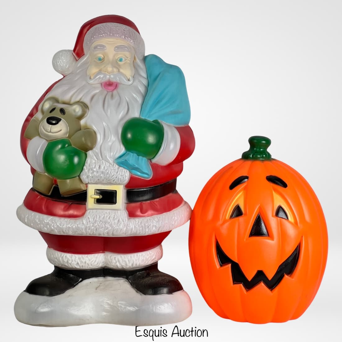 Vintage Christmas Santa & Halloween Blow Molds (1 of 5)