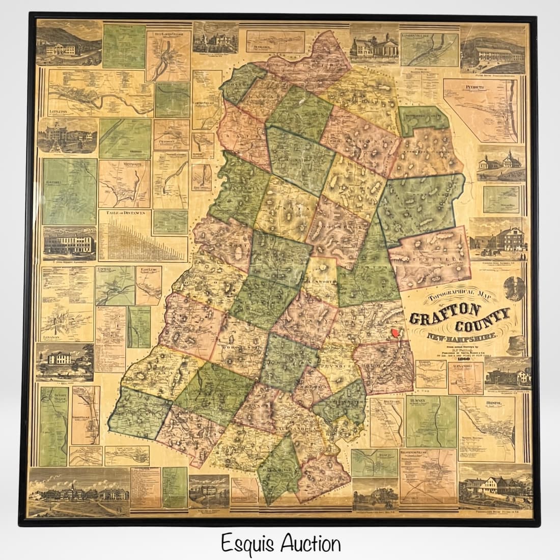 1860 Grafton County New Hampshire Topographic Map (1 of 5)