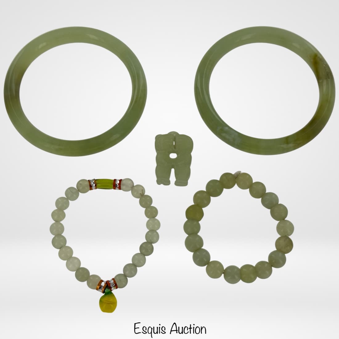 Green Jade/ Jadeite Bracelets and Pendant (1 of 6)
