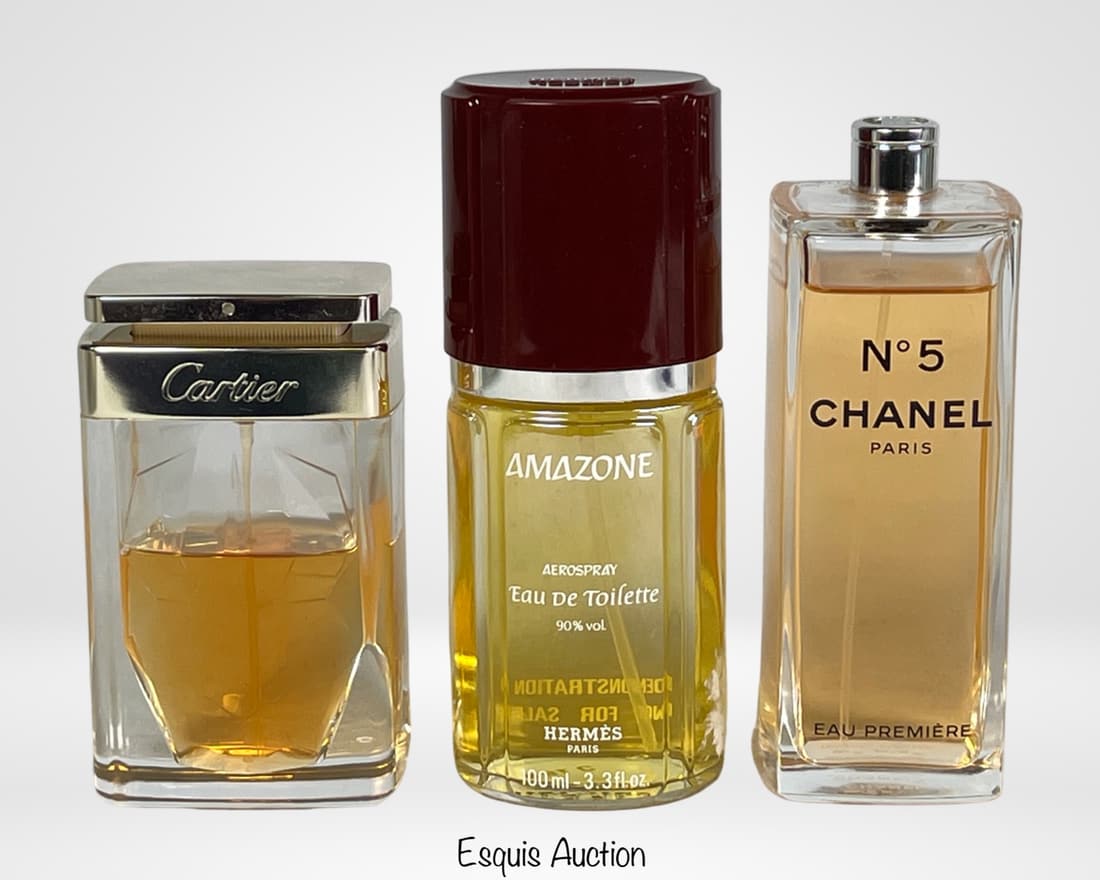 Hermes, Cartier and Chanel Lady's Perfumes (1 of 3)