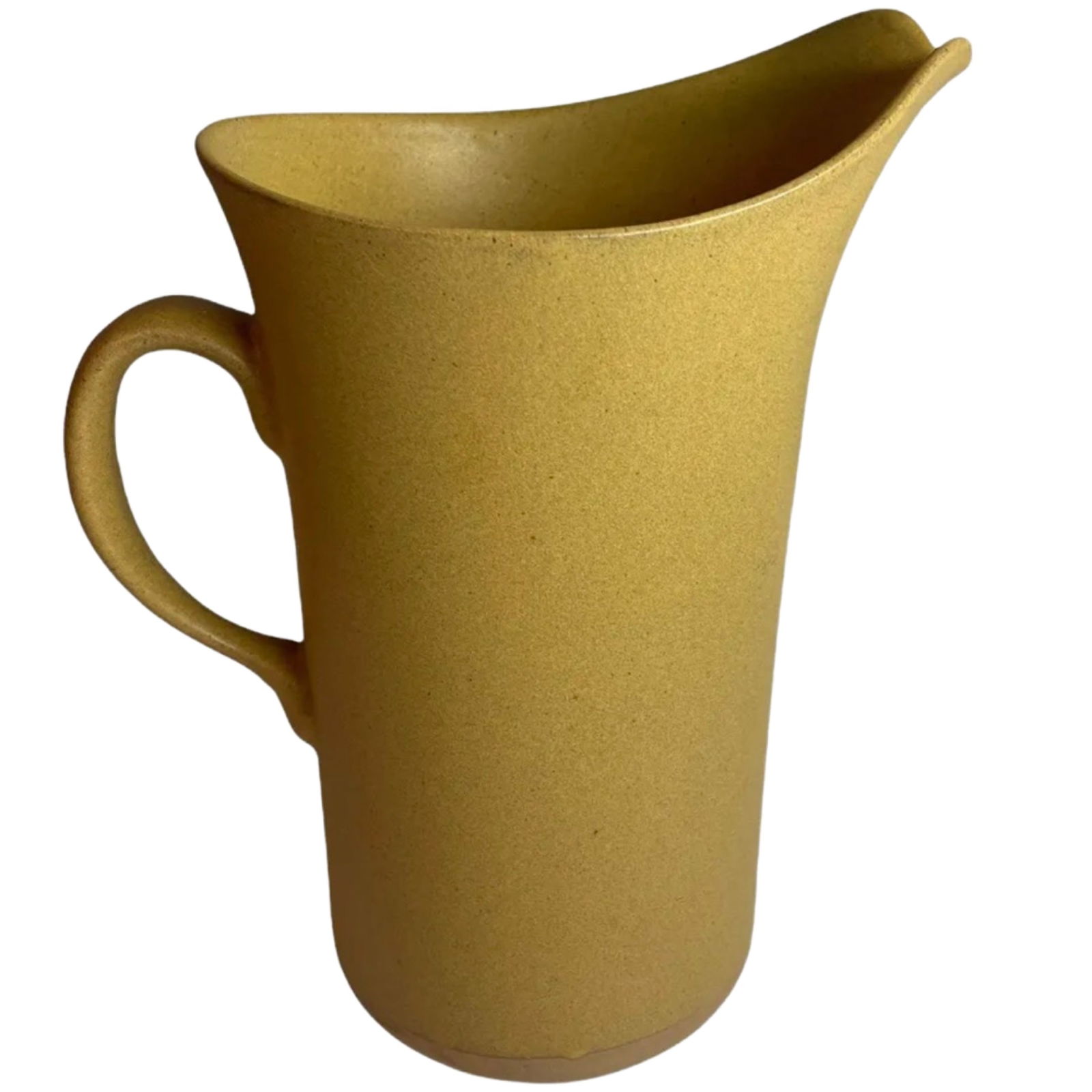 1969 GORDON MARTZ MID CENTURY ART POTTERY PITCHER: Large 1969 GORDON MARTZ MID CENTURY ART POTTERY PITCHER MATTE BROWN GLAZE Signed,Size 12x8 Inches.Good Condition