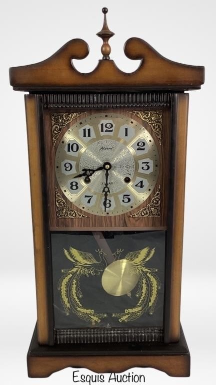 Alaron 31 Days Wall Clock in Wooden Case (1 of 3)