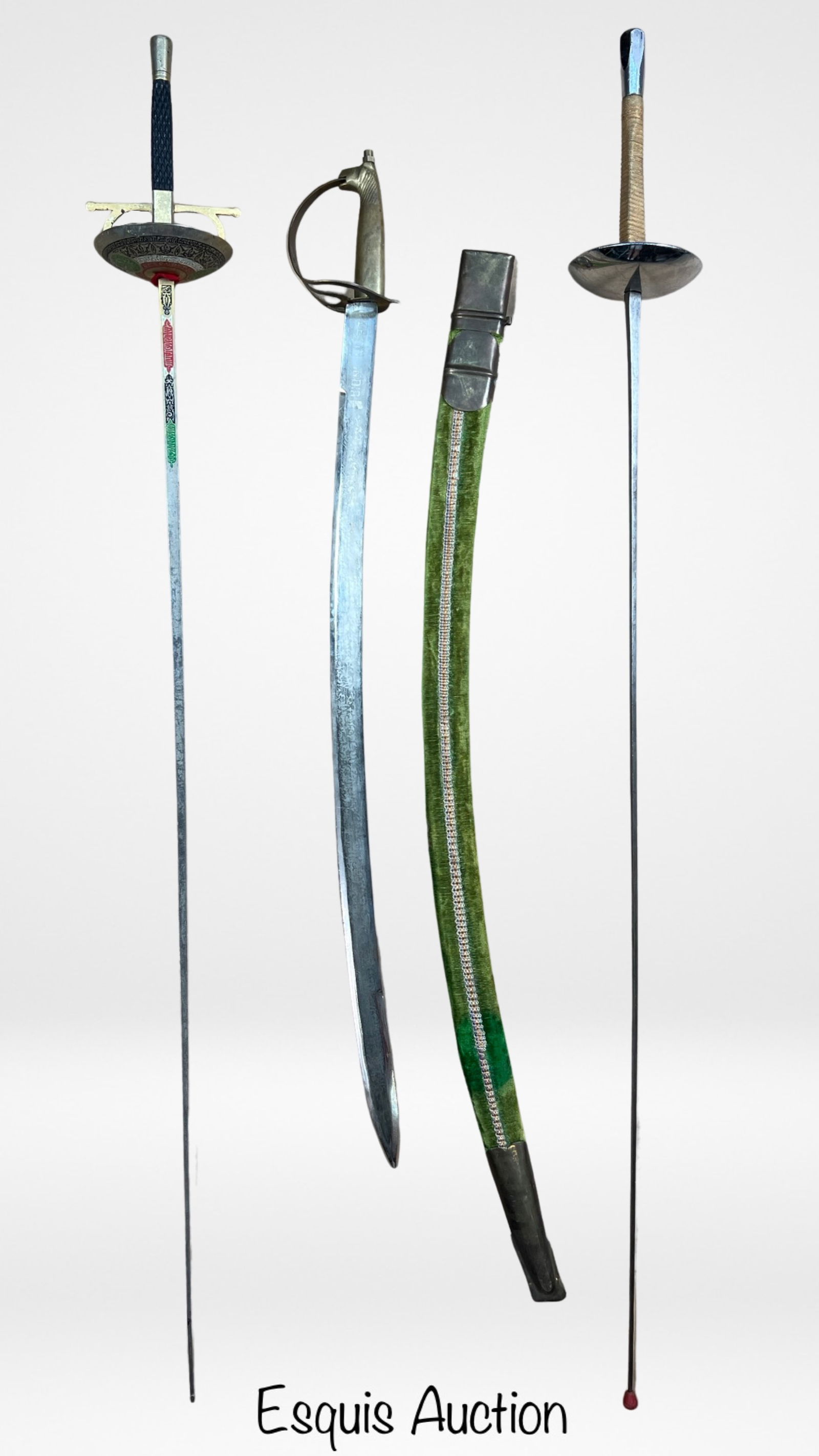 Toledo and  Prieur Fencing Rapiers & Indian Sword (1 of 8)