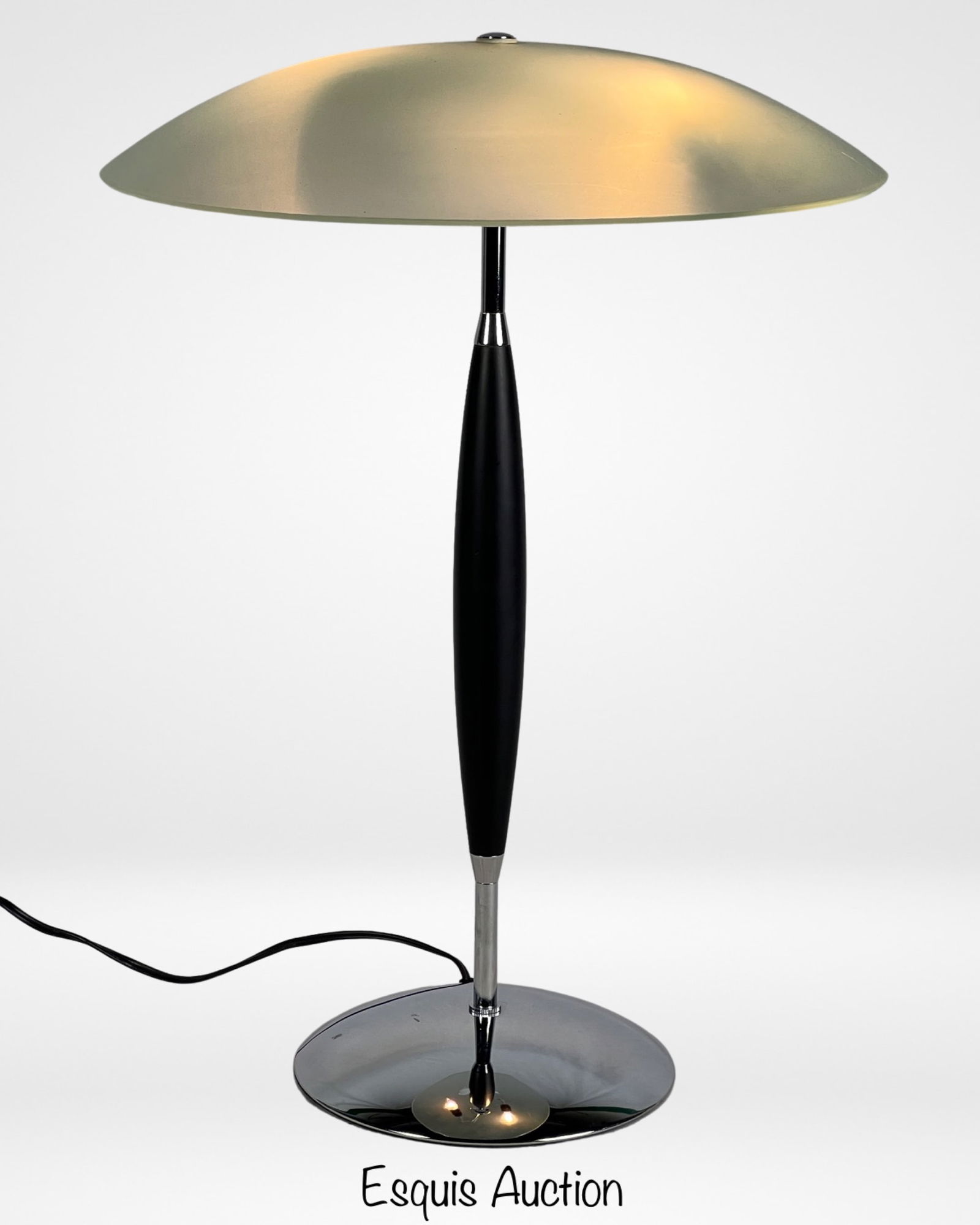 Vintage Chrome Mushroom Table Lamp (1 of 4)
