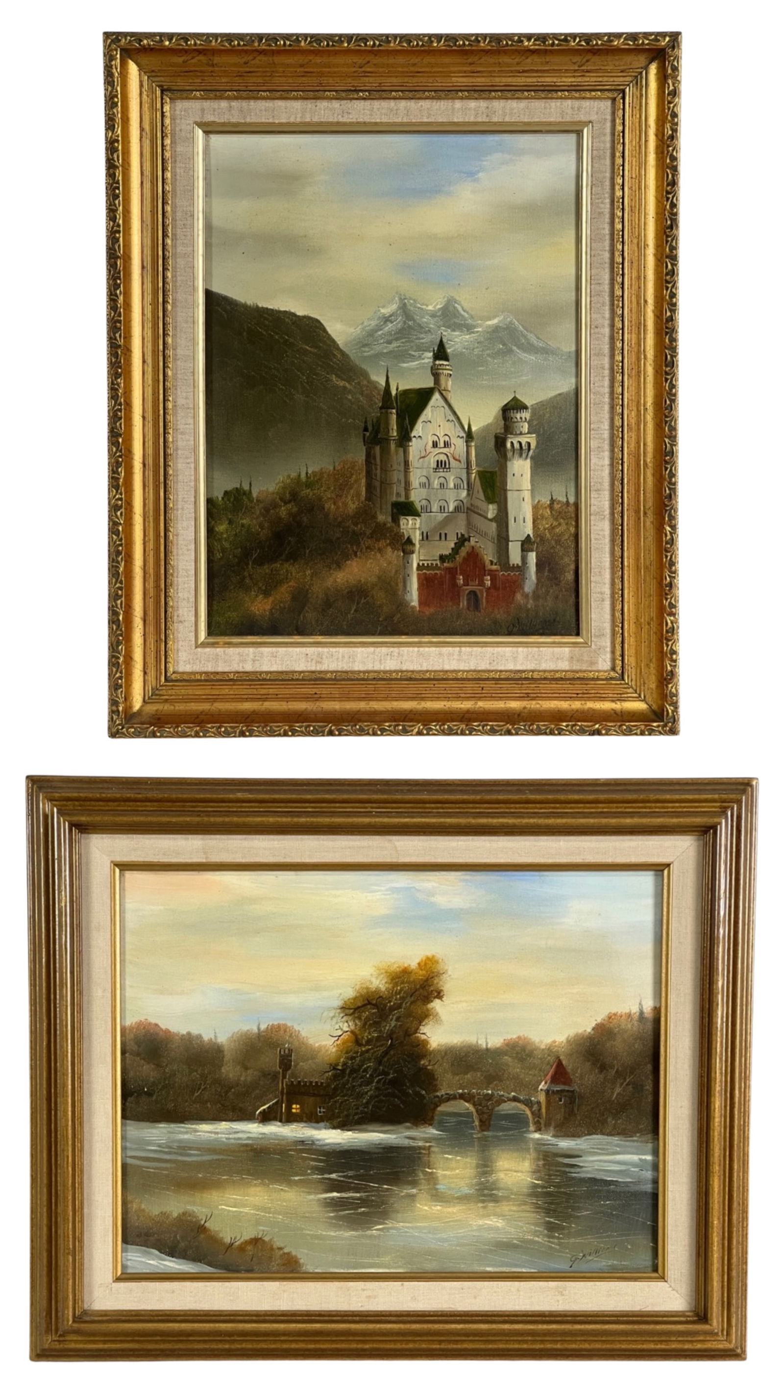 G. Williams- Two European Landscape Oil Paintings (1 of 7)