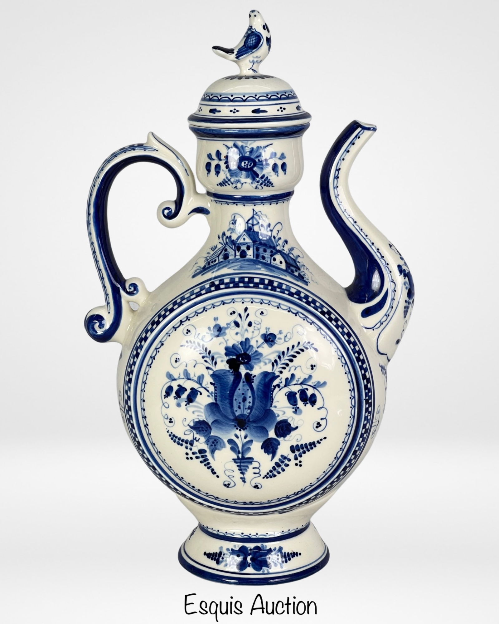 Gzhel Russian Hand Painted Coffee Pot/ Teapot (1 of 5)