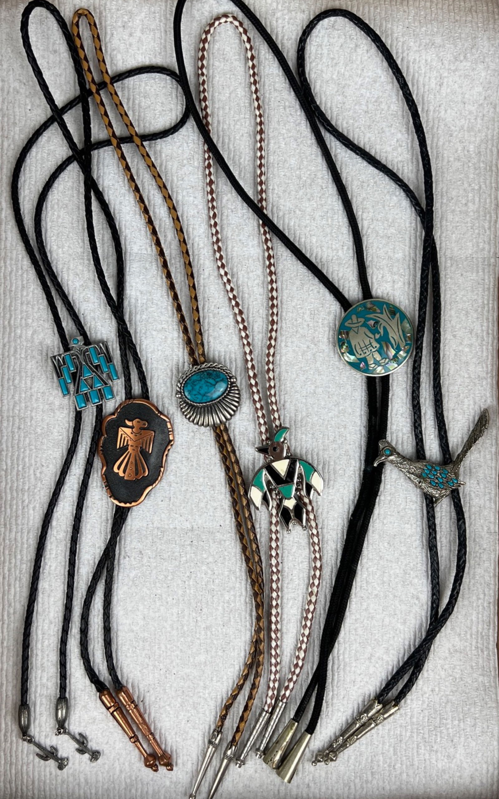 Lot of Southwest Style Bolo TIes (1 of 3)