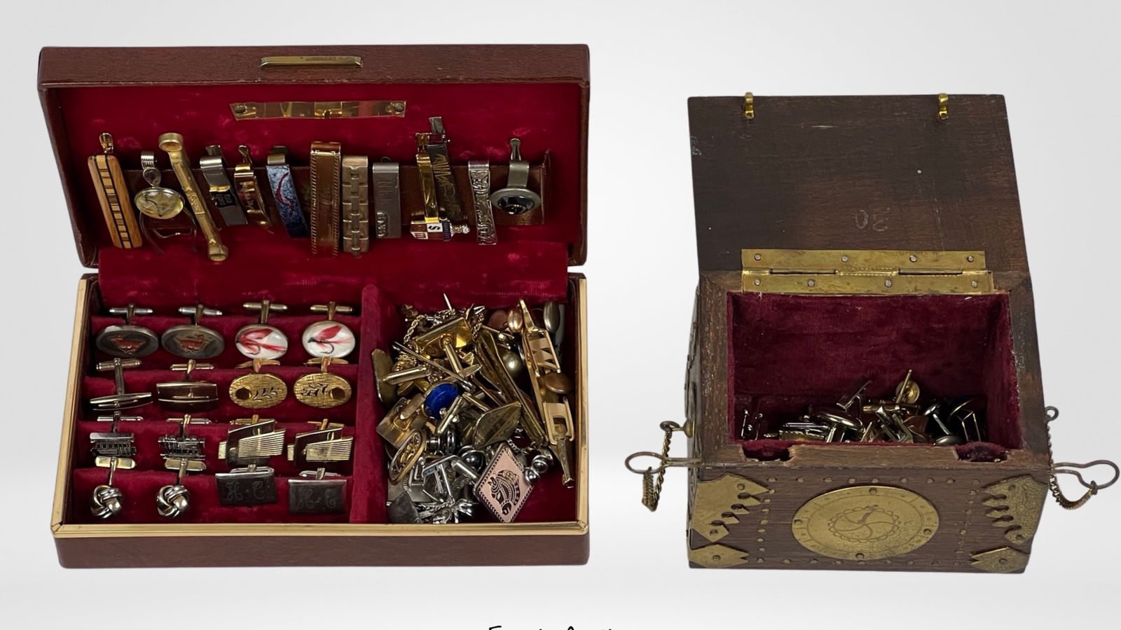 Men's Jewelry- Two Boxes filled with Cufflinks & T (1 of 7)