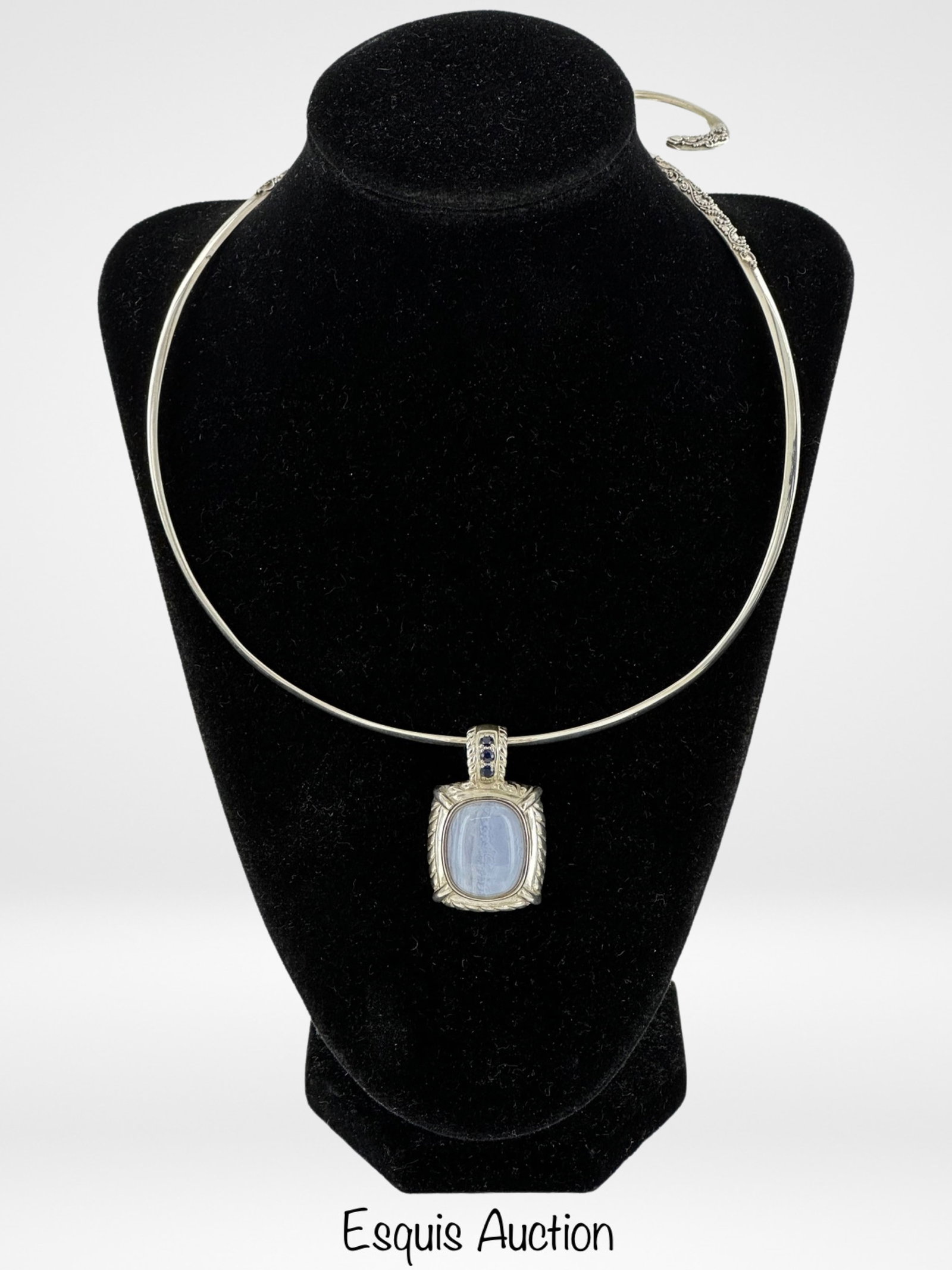 Judith Ripka Sterling Pendant on Sarda Neckalce (1 of 6)