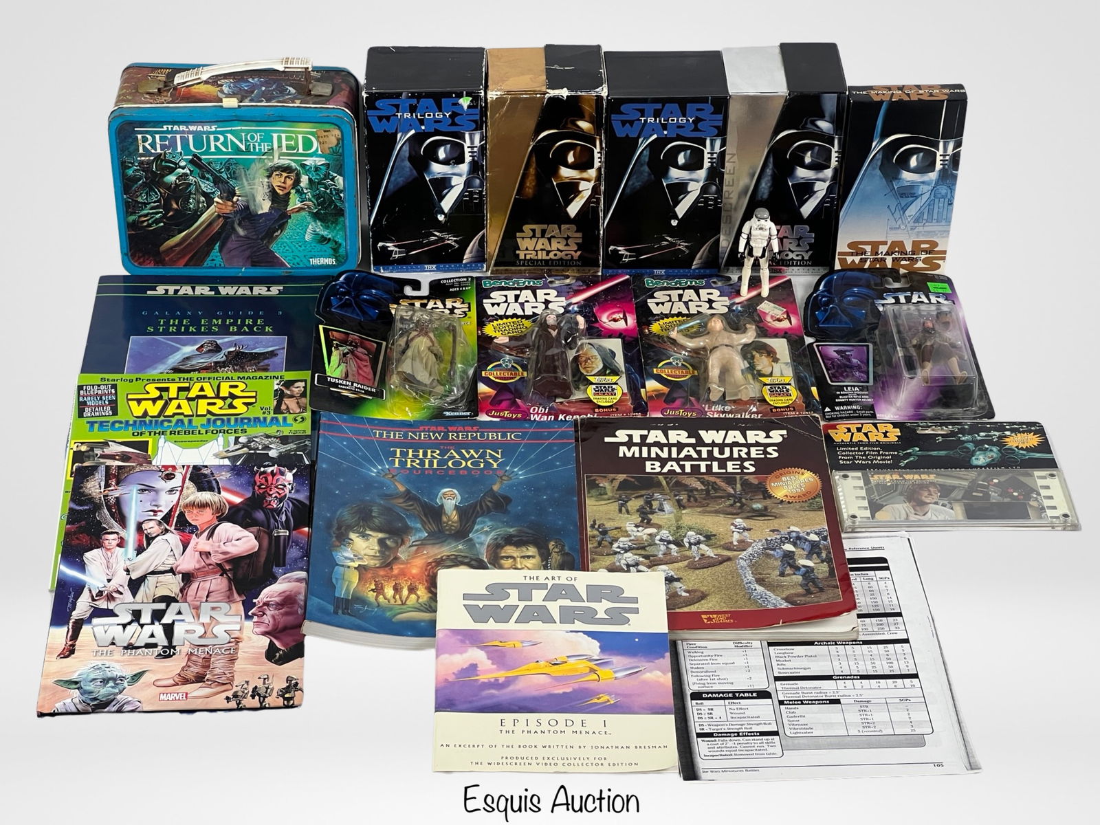 Vintage Star Wars Action Figures, Lunch Box, VHS (1 of 8)